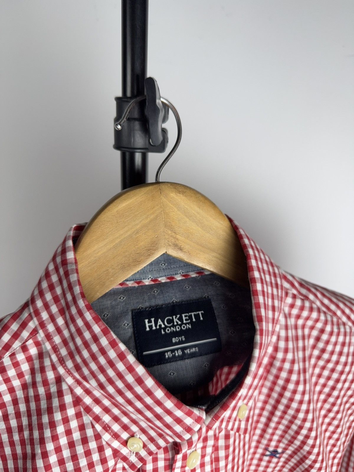 Hackett Luxury Hackett London Red Gingham Check Shirt XS / 14-15Y Size US XS / EU 42 / 0 - 3 Thumbnail