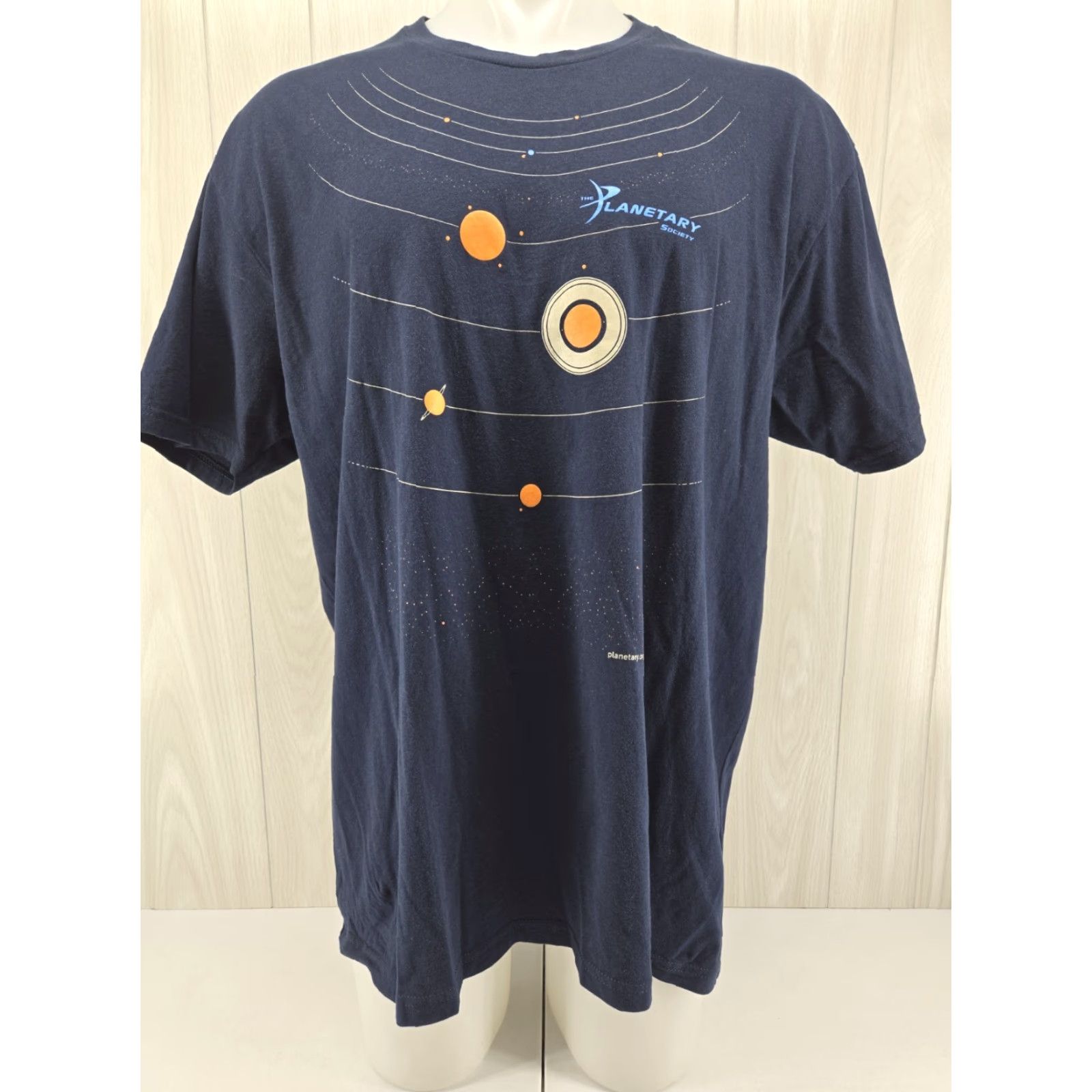 Next Level The Planetary Society Space Solar Navy Blue Graphic T-shirt 2XL Mens Short Sleeve Crew Neck Regular Fit Size US XXL / EU 58 / 5 - 2 Thumbnail