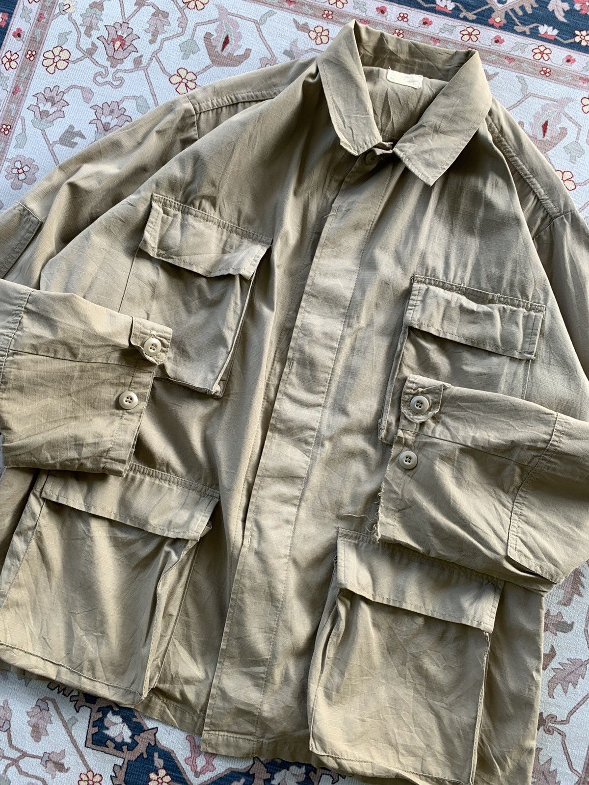 Japanese Brand VINTAGE HOUSTON RIPSTOP POPLIN CLASS 1 BATTLE DRESS UNIFORM Size US L / EU 52-54 / 3 - 4 Thumbnail