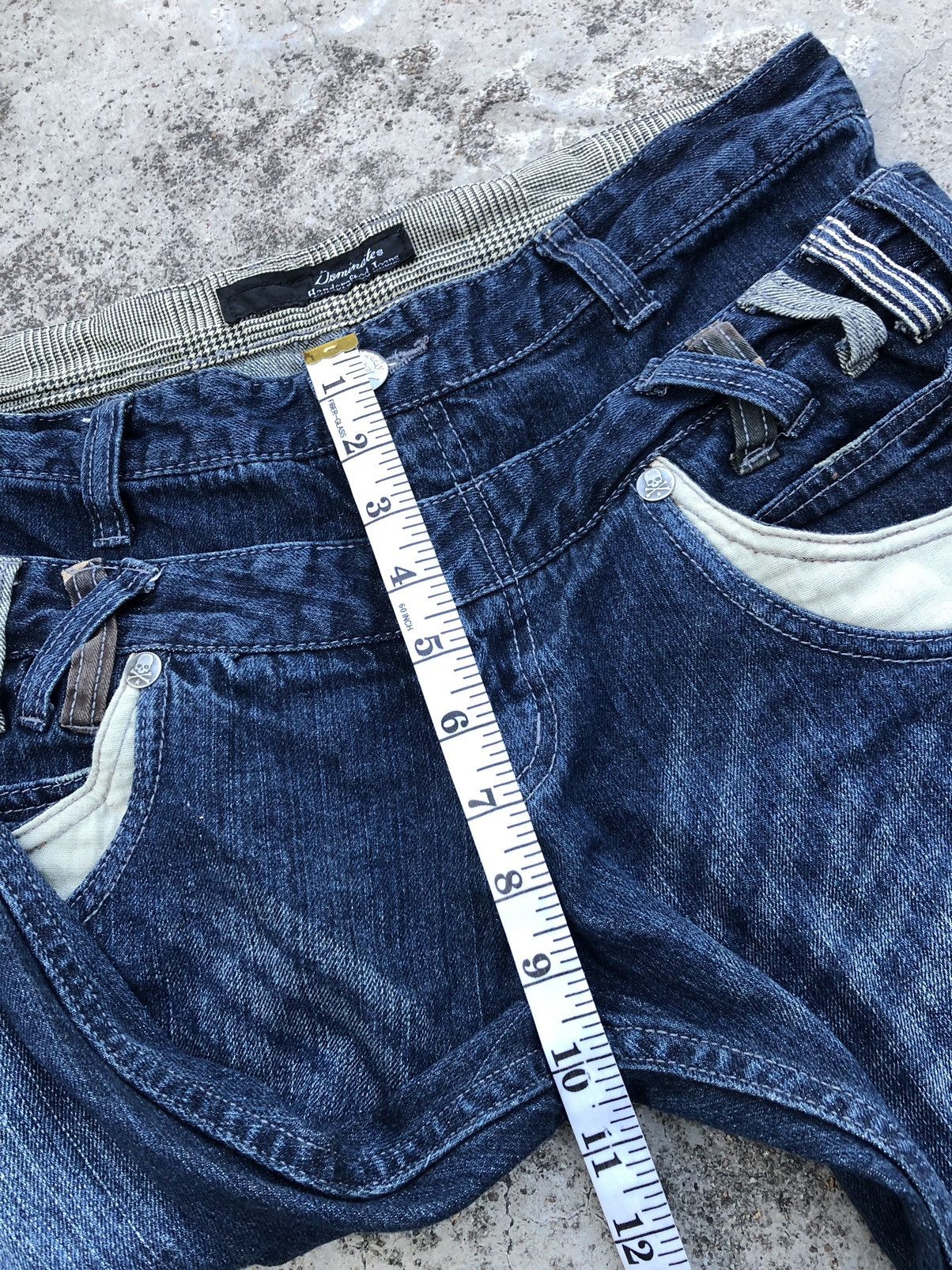 Seditionaries SKULLBONES PUNK STYLE DOUBLE WAIST DENIM Size US 33 - 8 Thumbnail