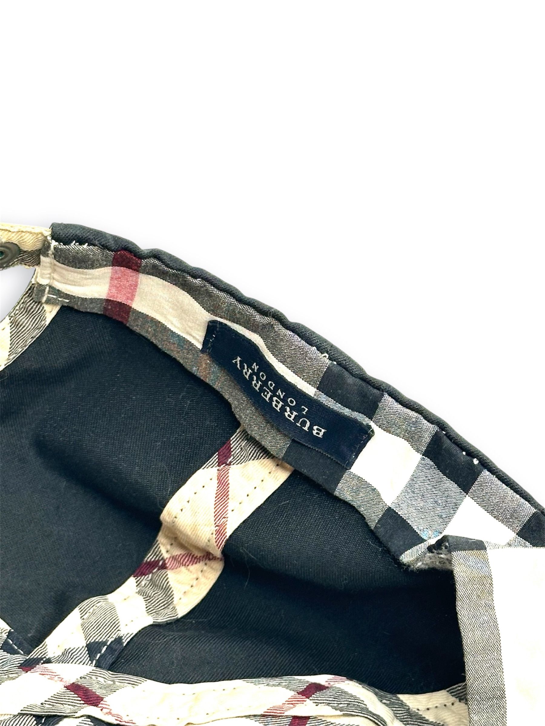 Burberry Burberry checkered inside leather visor vintage cap Size ONE SIZE - 4 Thumbnail