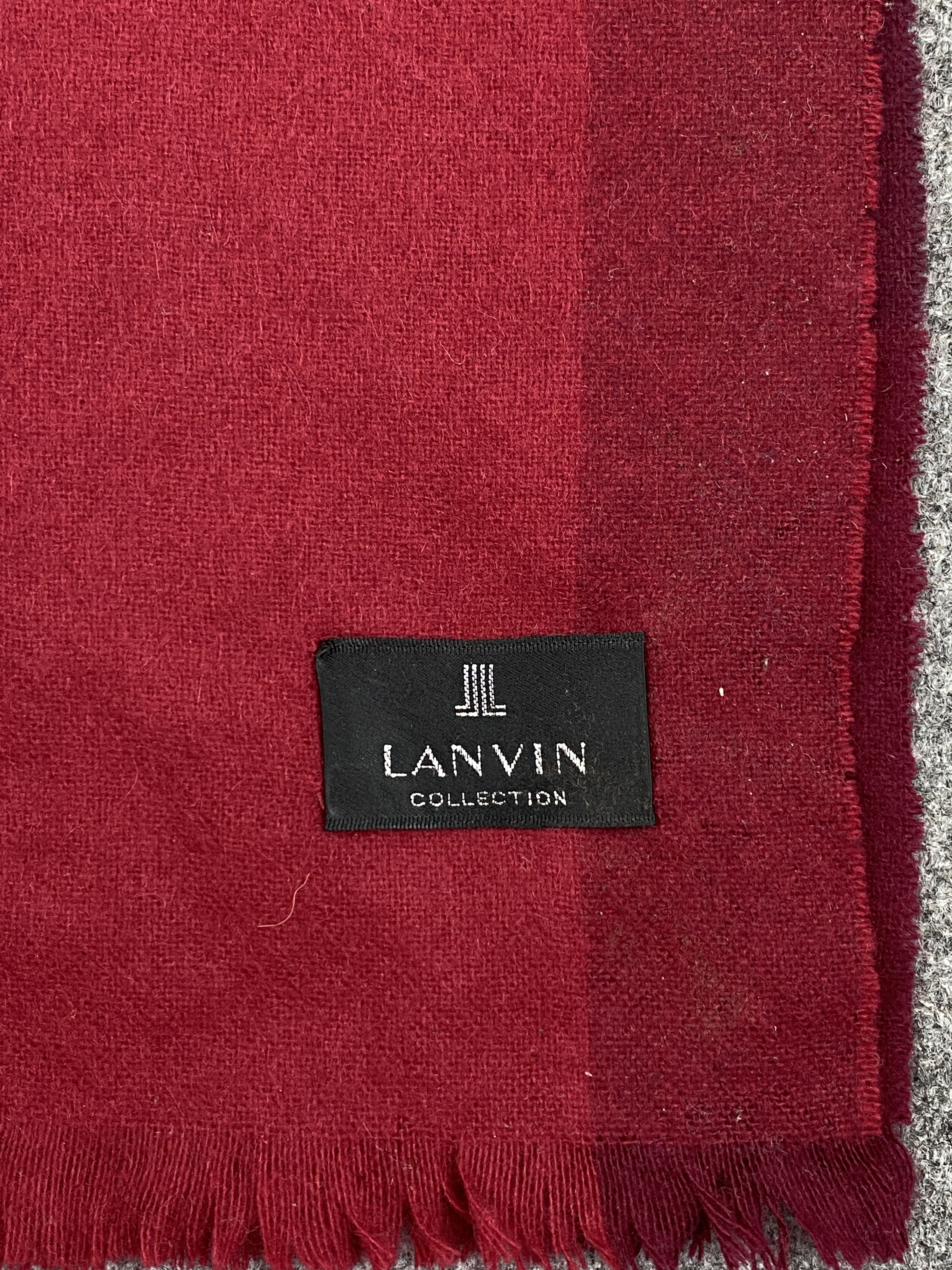 Lanvin Lanvin Cashmere Scarf / Muffler / Neckwear SC0088 Size ONE SIZE - 14 Thumbnail