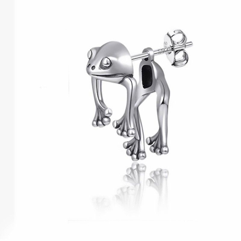 Jewelry Frog New Trend Earrings One Pairs Chrome Jewelry Size ONE SIZE - 6 Thumbnail