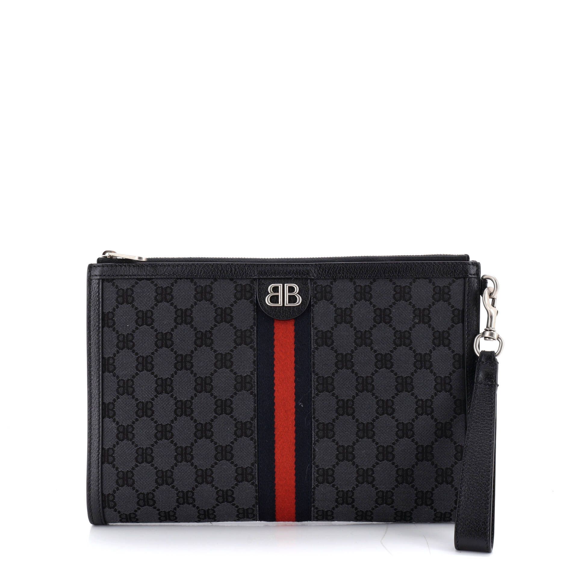 Balenciaga x Gucci The Hacker Project Web Wristlet Clutch Size ONE SIZE - 1 Thumbnail