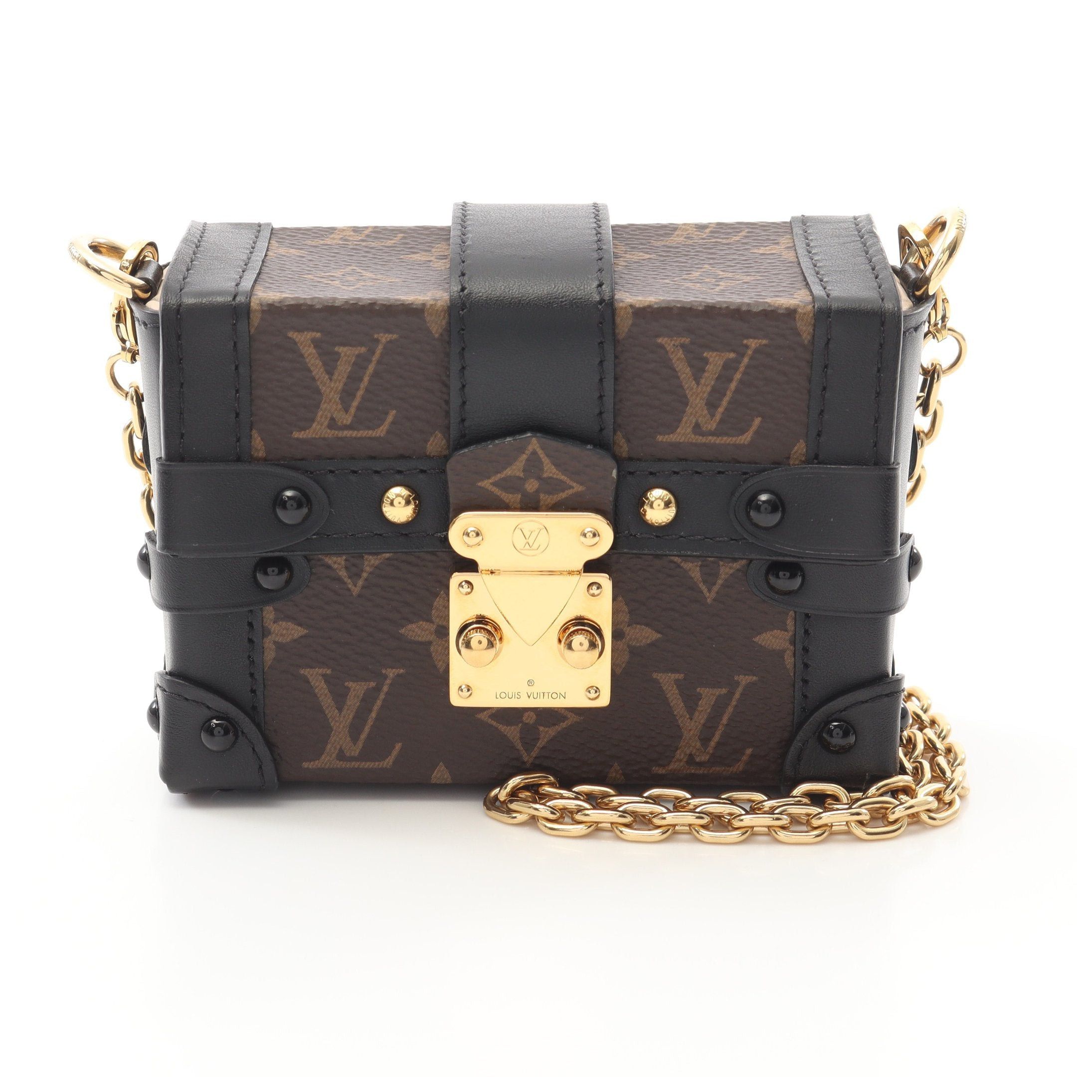 Louis Vuitton Louis Vuitton Essential Trunk Monogram Chain Shoulder Bag Brown Size ONE SIZE - 1 Thumbnail