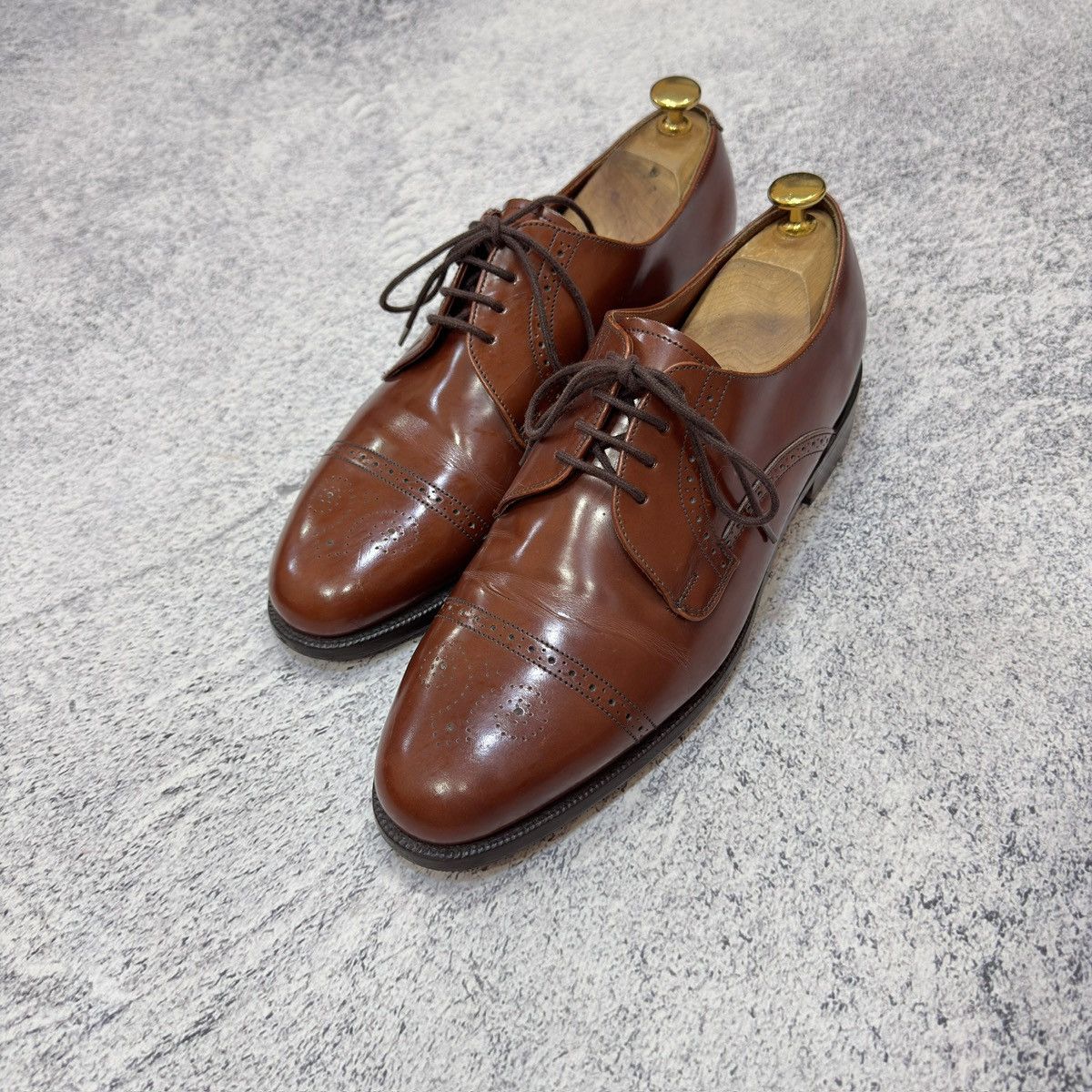 Barker Barker Vintage Handmade Derby Brogues US10 UK9 EU43 28cm Size US 10 / EU 43 - 2 Thumbnail