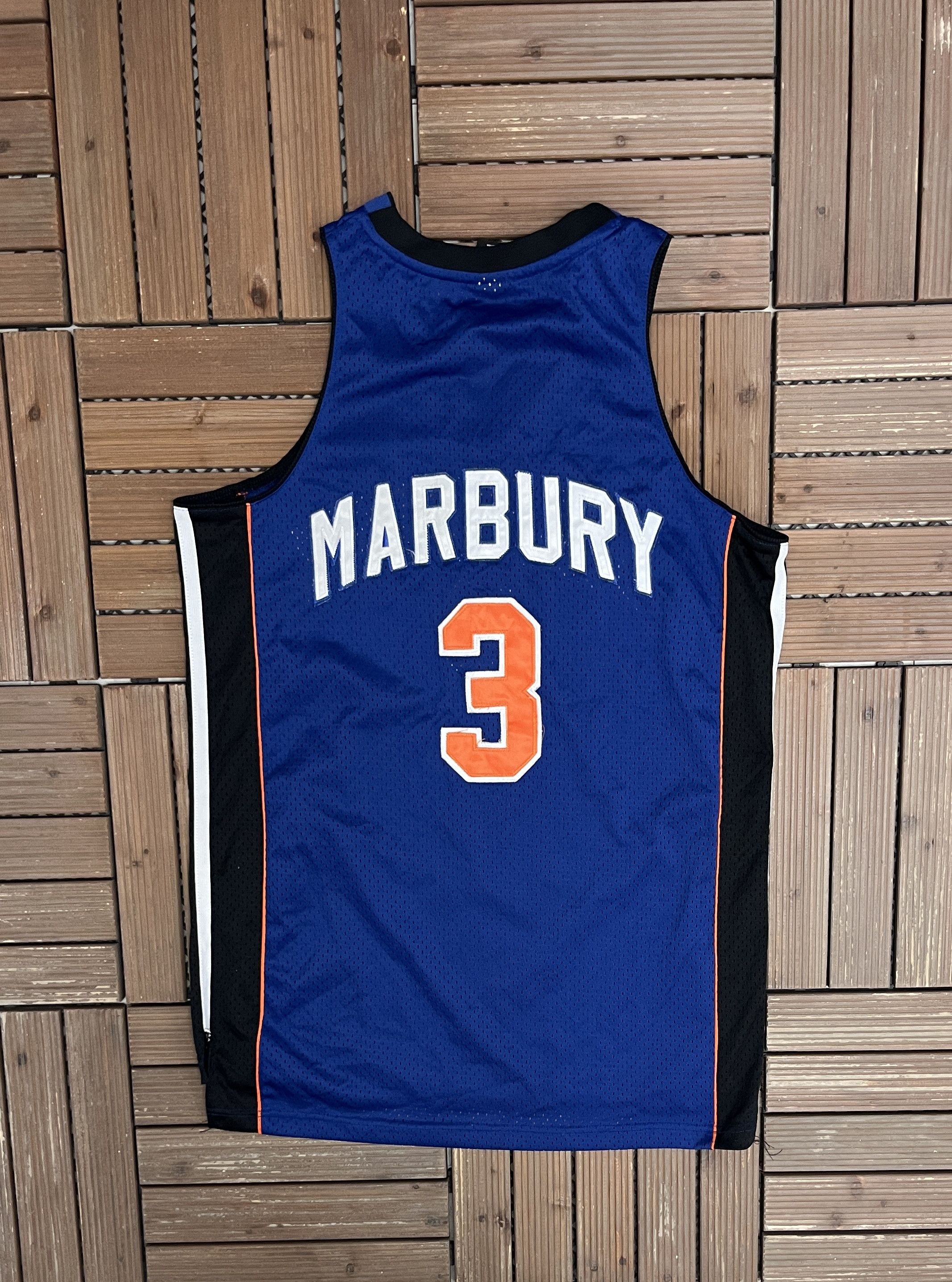 Vintage Starbury Stephon Marbury Vintage Blue Basketball Jersey Size US XL / EU 56 / 4 - 4 Thumbnail