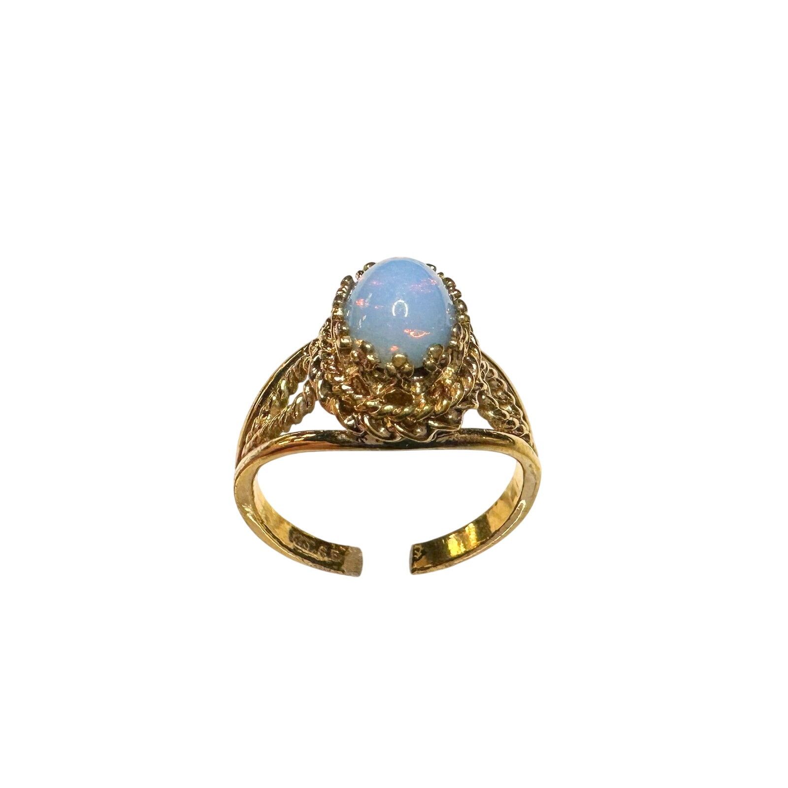 Other Joseph Esposito Vtg Opal 12 Kt Gold Electroplate Ring Sz 6 Size ONE SIZE - 3 Thumbnail