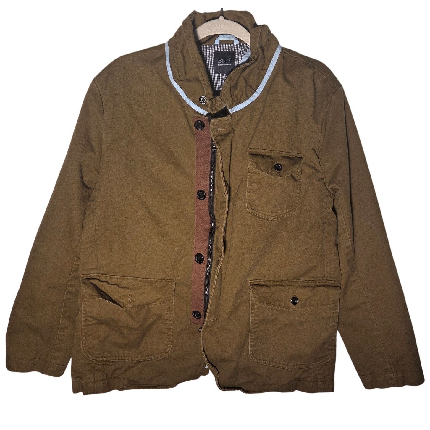 Saks Fifth Avenue Blue by Saks Fifth Avenue Brown/Green Field Jacket Small Size US S / EU 44-46 / 1 - 1 Thumbnail