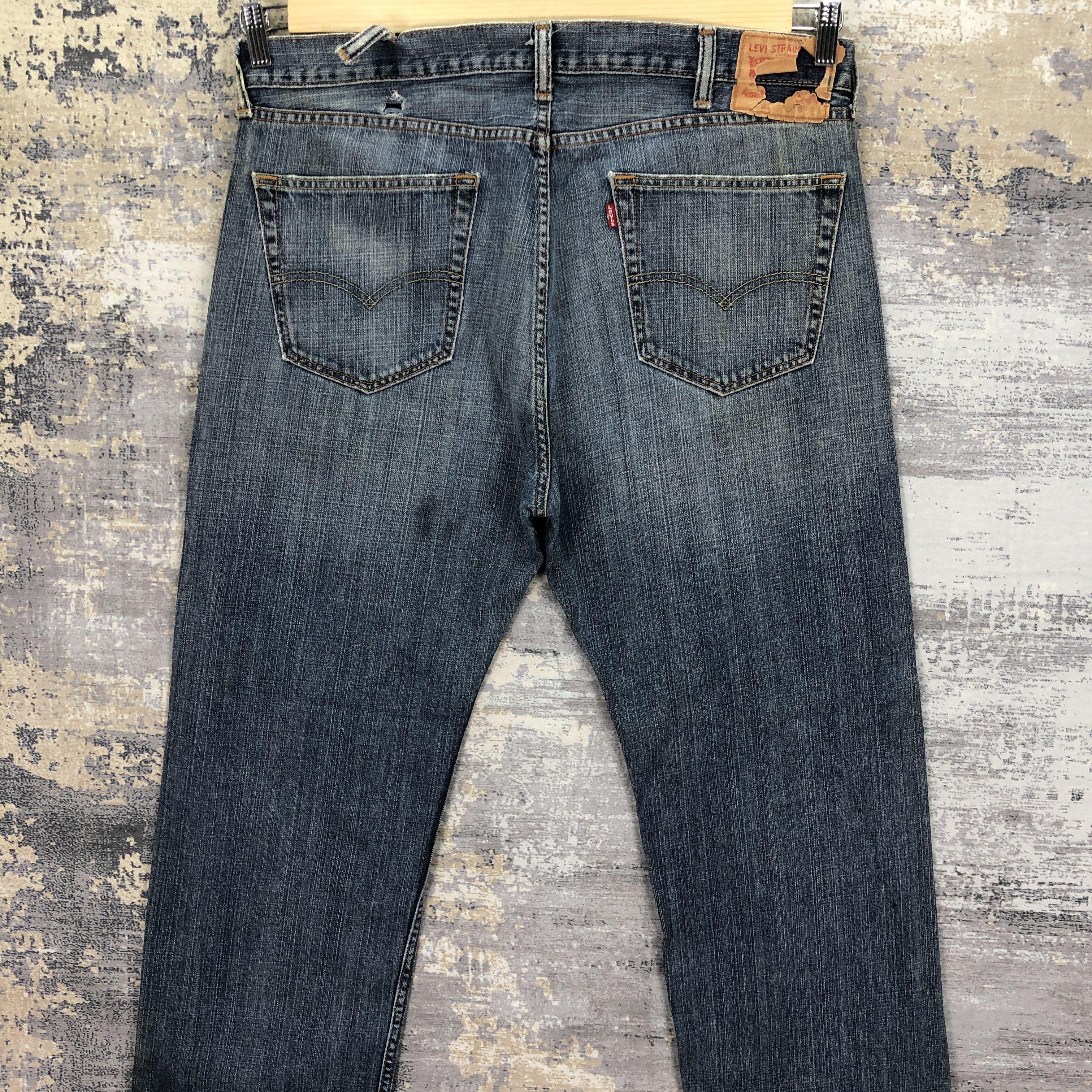 Levi's Vintage Y2K Levis 505 Faded Jeans Levi's Light Wash Denim Size US 38 / EU 54 - 4 Thumbnail