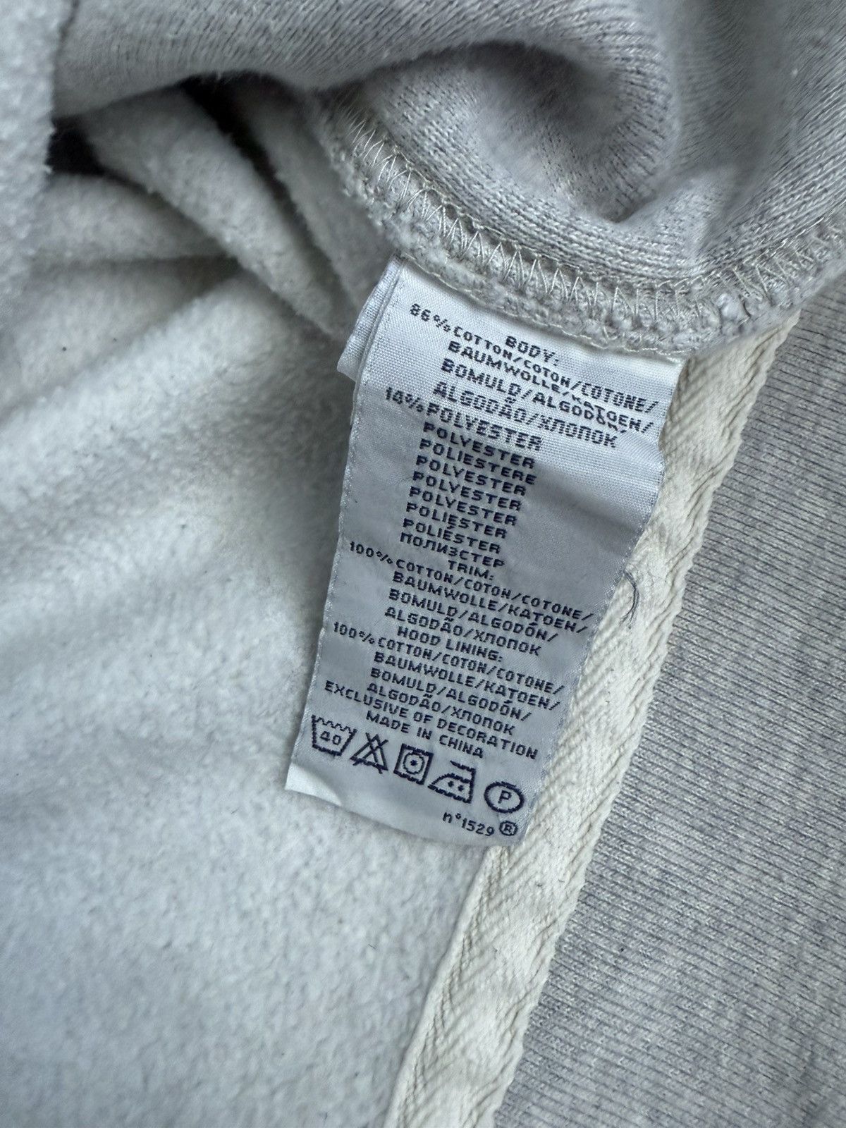 Polo Ralph Lauren × Vintage Polo Ralph Lauren Zip Hoodie XL Heather Grey Vintage USA Size US XL / EU 56 / 4 - 5 Thumbnail