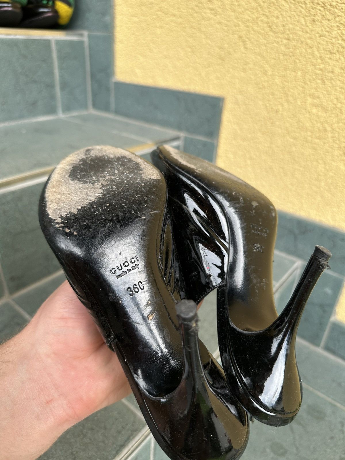 Gucci Gucci Heels Pumps Vintage Rare Black Luxury Shoes Size US 5.5 / IT 35.5 - 15 Thumbnail