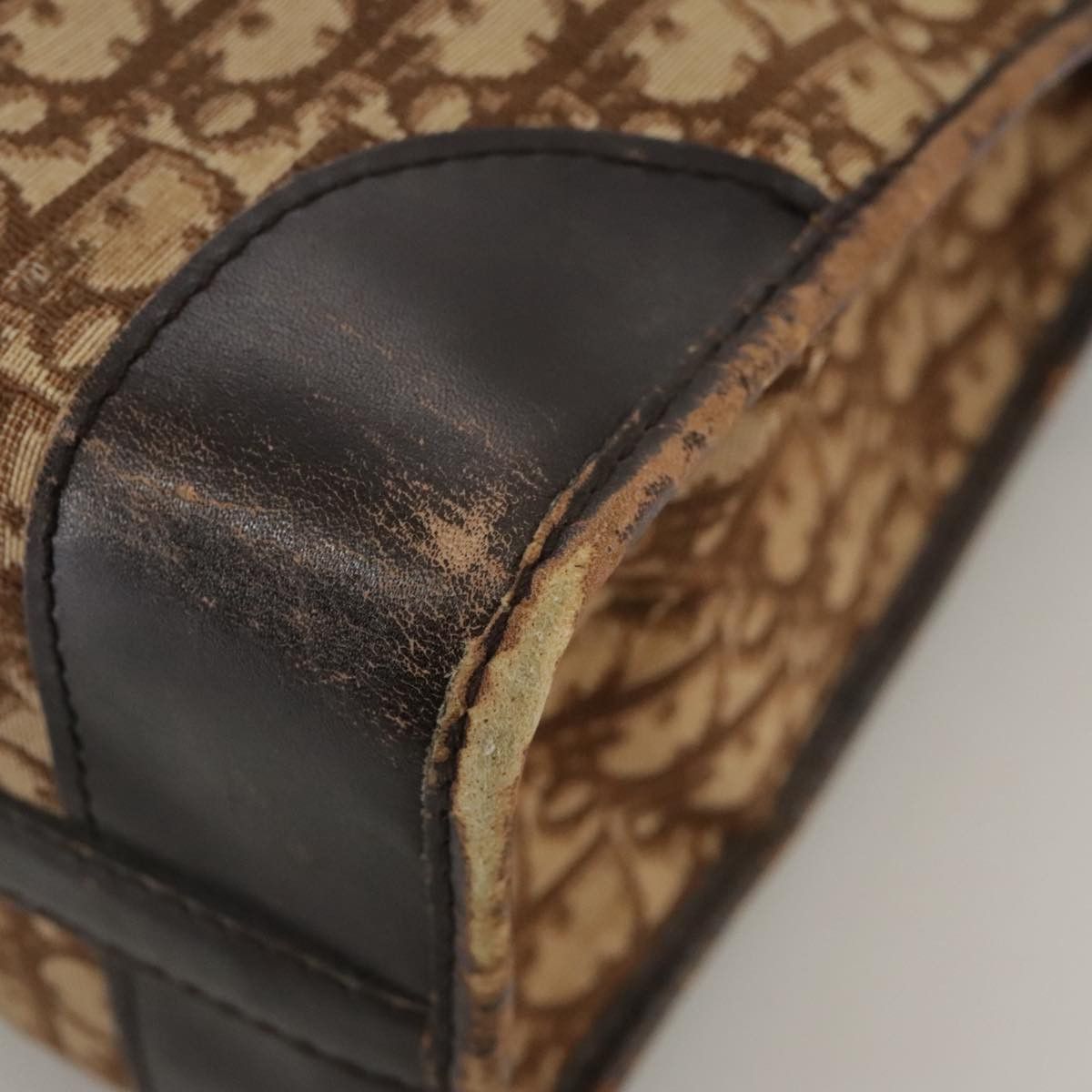 Dior DIOR Trotter Canvas Hand Bag Brown Size ONE SIZE - 13 Thumbnail