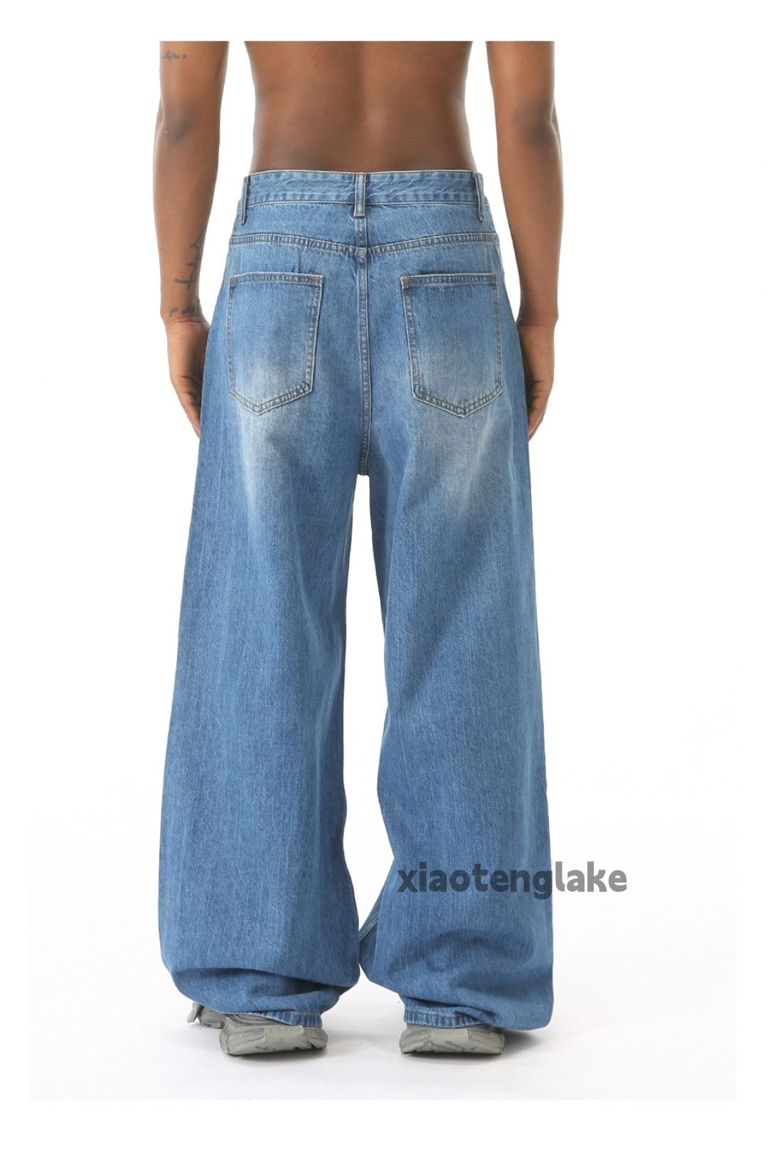 Jean × Vintage Washed faded cleanfit yuppie y2k hiphop flared jeans Size US 32 / EU 48 - 5 Thumbnail