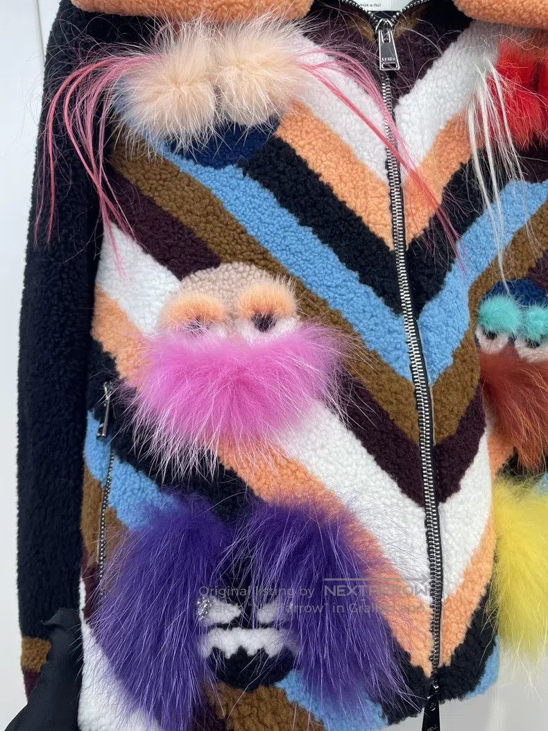 Fendi Fendi Heavyweight Patchwork Fur Jacket Size XS / US 0-2 / IT 36-38 - 4 Thumbnail