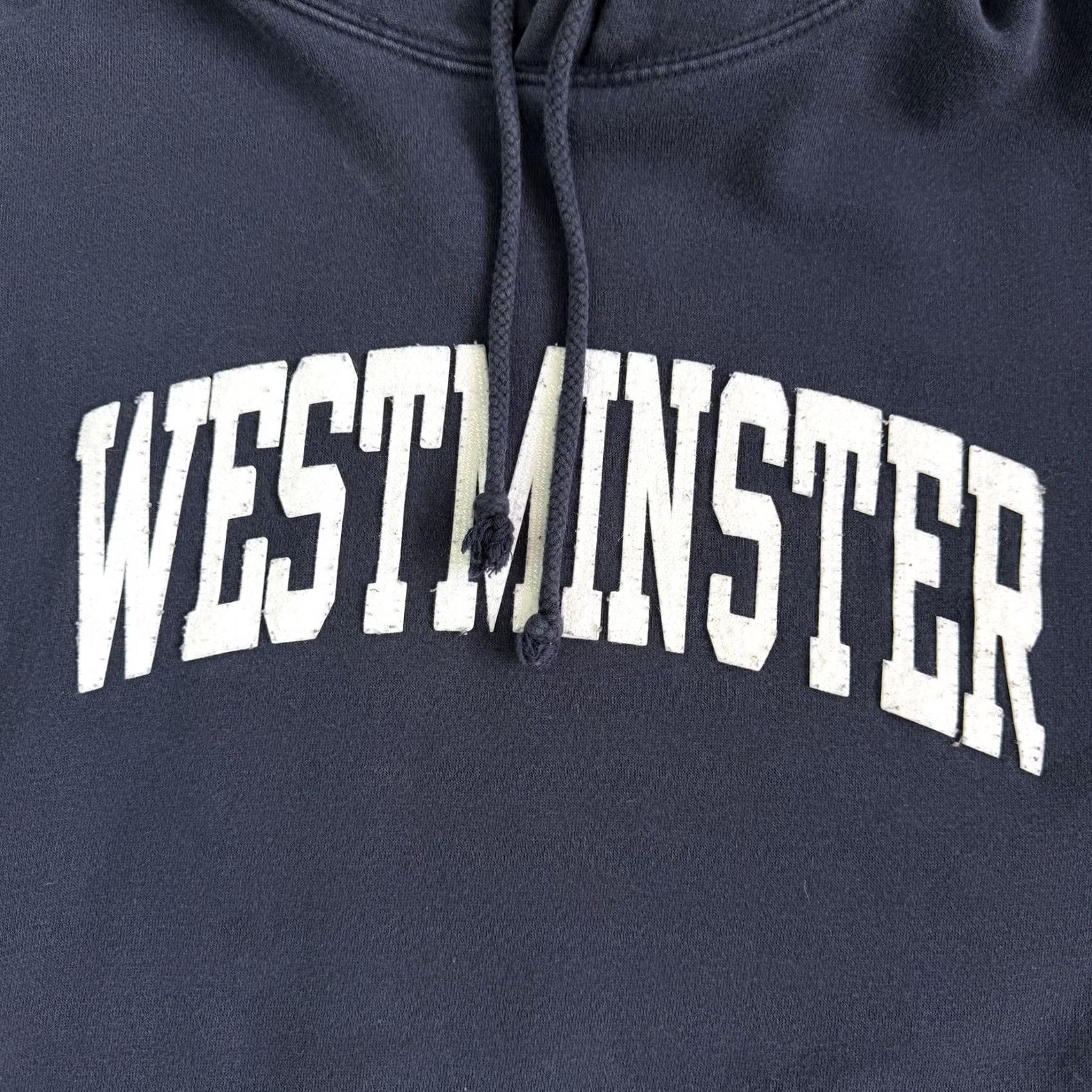 Vintage Westminster Hoodie Mens L Blue Fleece MSP EIGHTY8 College Graphic Sweatshirt Size US L / EU 52-54 / 3 - 4 Thumbnail