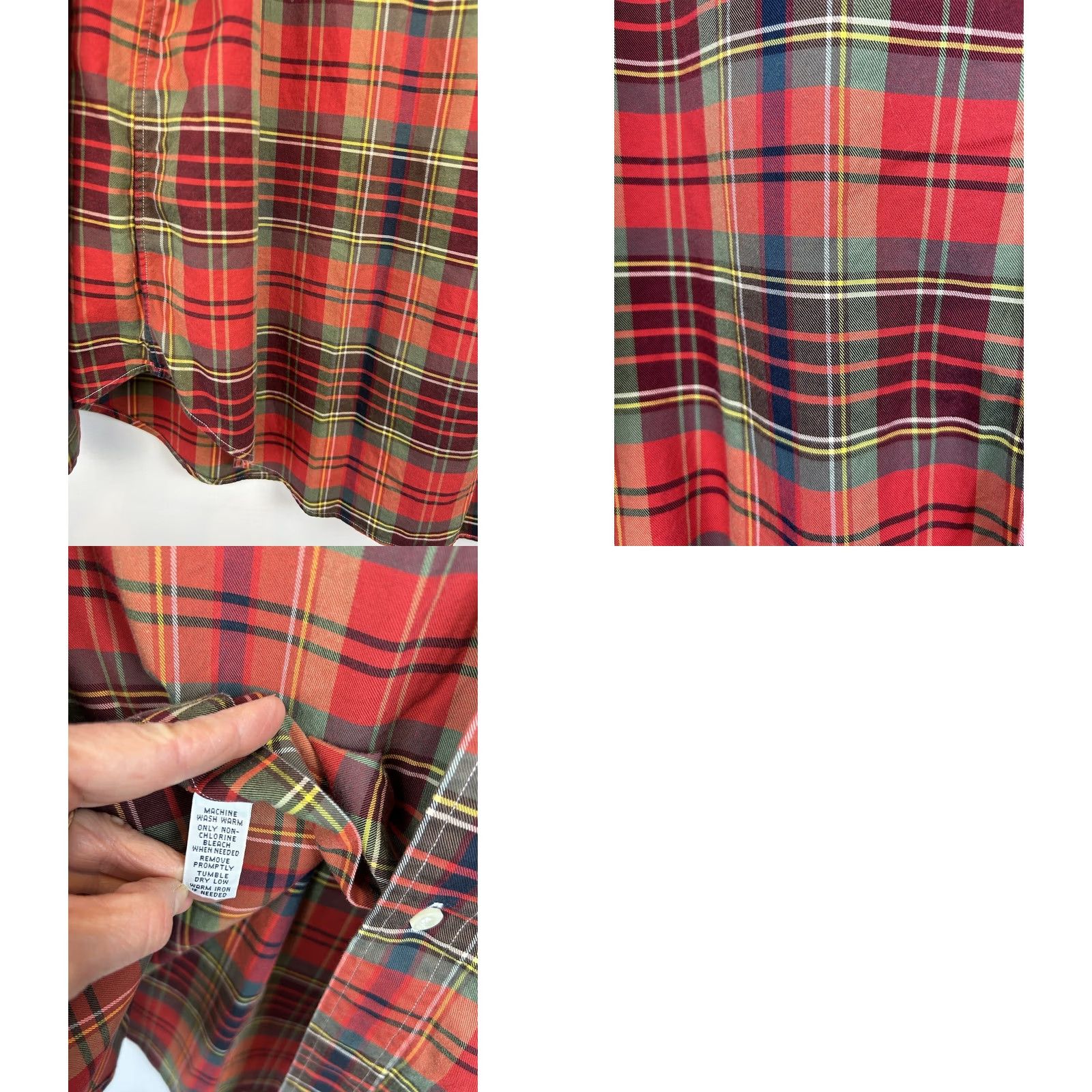 Ralph Lauren Ralph Lauren Oxford Shirt Mens XL Button-Down Red Green Tartan Plaid Classic Size US XL / EU 56 / 4 - 8 Thumbnail