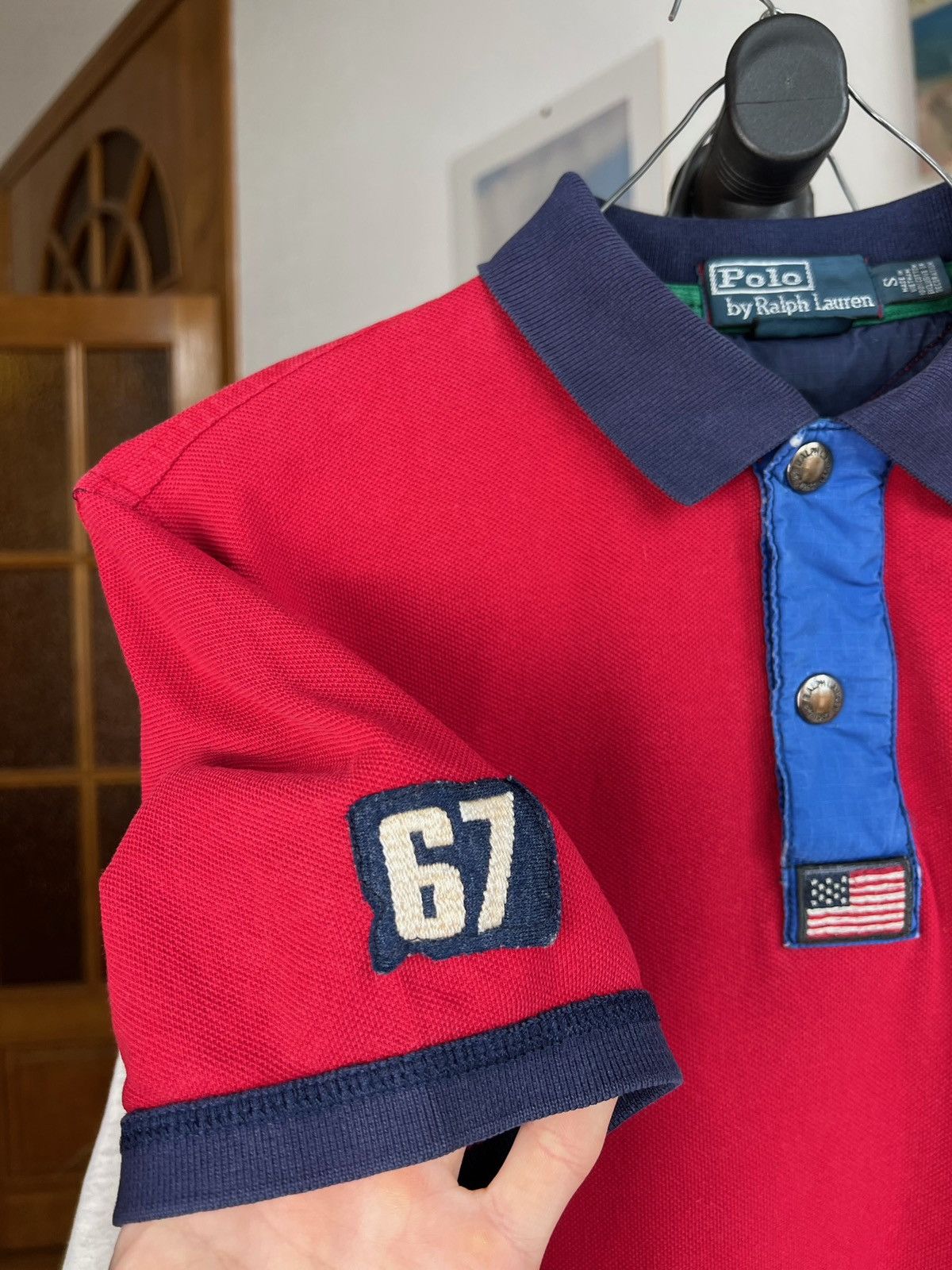Polo Ralph Lauren × Vintage Polo Ralph Lauren USA flag big pony chief keef y2k swag Size US S / EU 44-46 / 1 - 6 Thumbnail