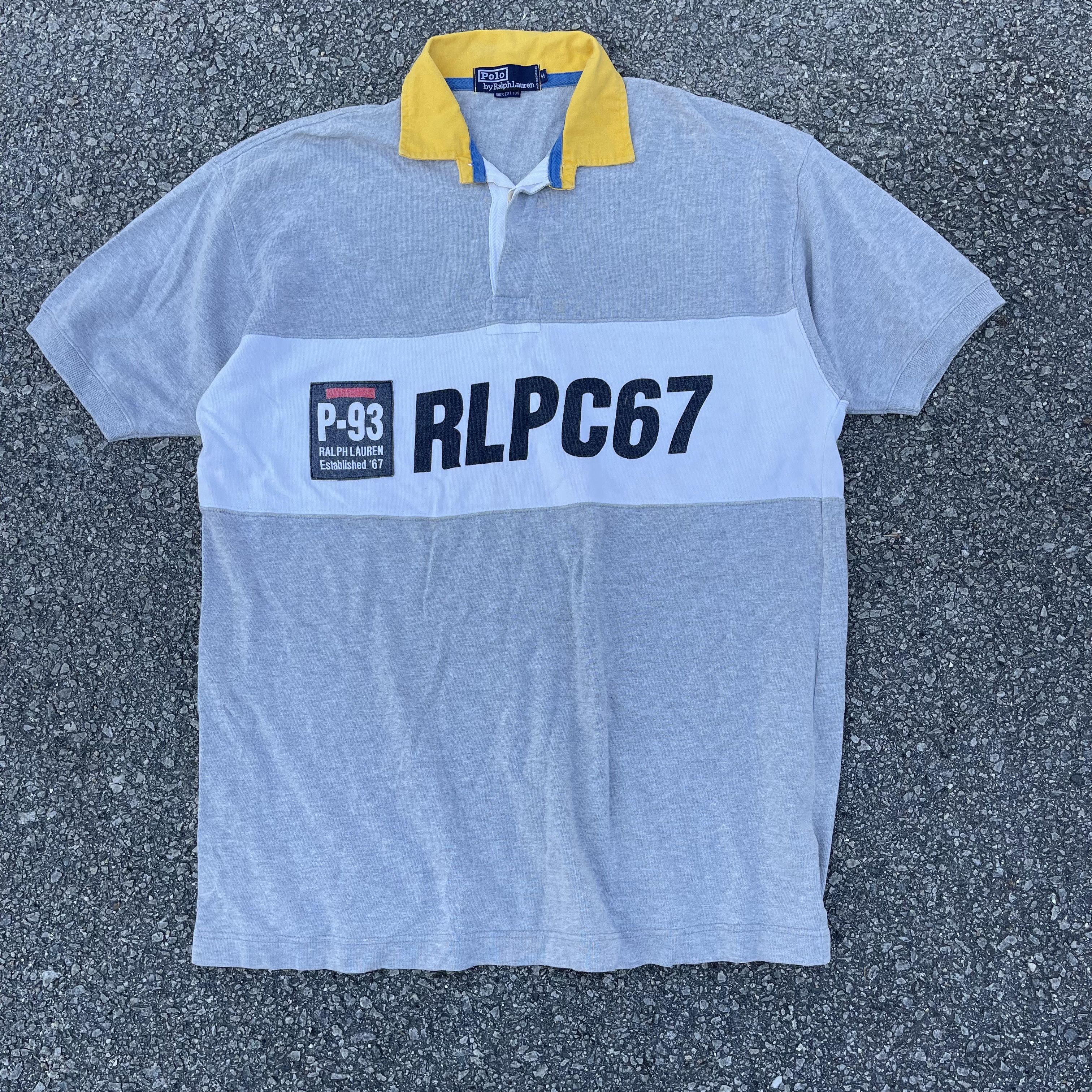 Polo Ralph Lauren × Ralph Lauren × Rugby Ralph Lauren Vintage 90s Polo Rugby P-93 Spell Out Stadium Snow Beach Size US M / EU 48-50 / 2 - 2 Thumbnail