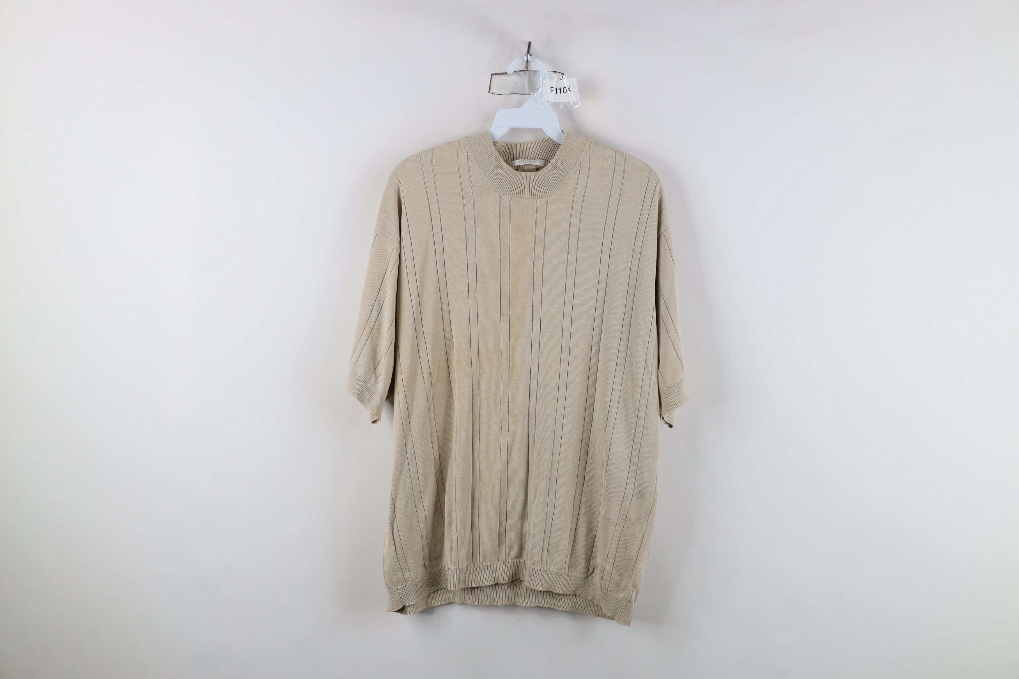 Vintage Vintage 90s Streetwear Silk Blend Knit Short Sleeve Sweater Size US XL / EU 56 / 4 - 1 Thumbnail
