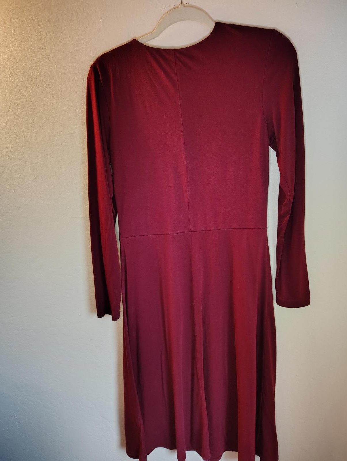Old Navy Old Navy Long Sleeve A line Wrap Dress - Burgundy Size M Size M / US 6-8 / IT 42-44 - 3 Thumbnail