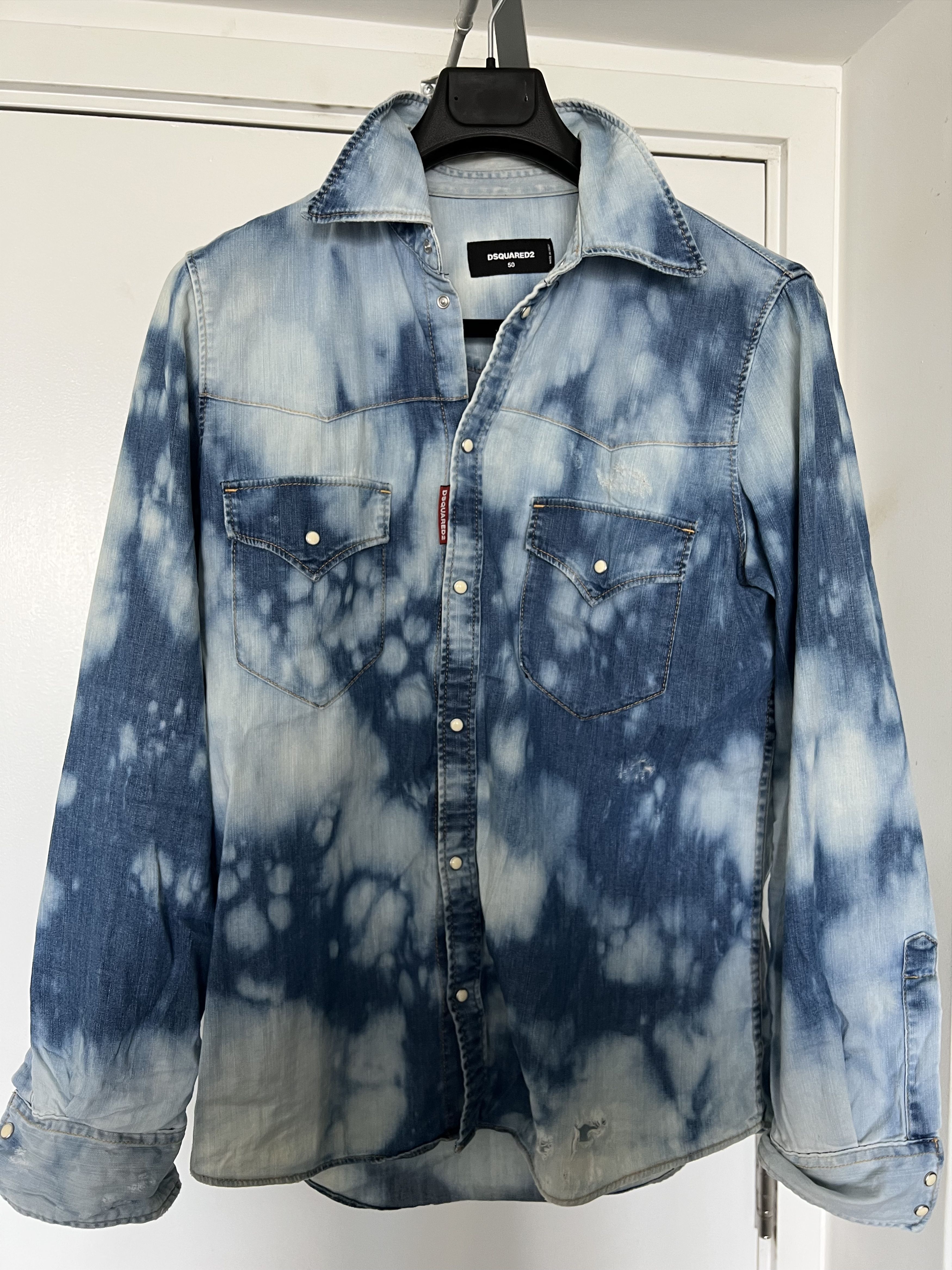 Dsquared2 Dsquared2/ Denim Shirt/ Made in Italy Size US M / EU 48-50 / 2 - 1 Thumbnail
