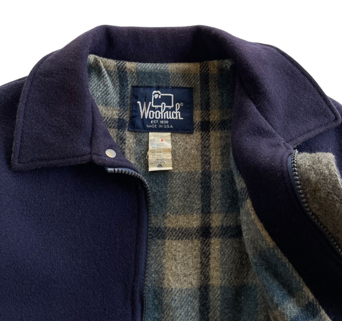 Woolrich Woolen Mills 80s Woolrich Wool Bomber Jacket Size US M / EU 48-50 / 2 - 6 Thumbnail