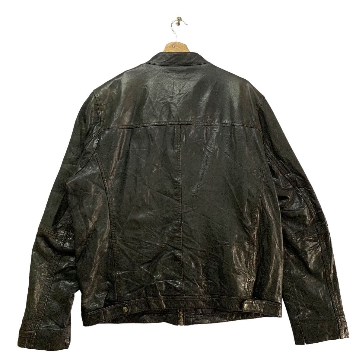 Genuine Leather Saki Sweden Motorcycles Leather Jacket Size US XL / EU 56 / 4 - 3 Thumbnail