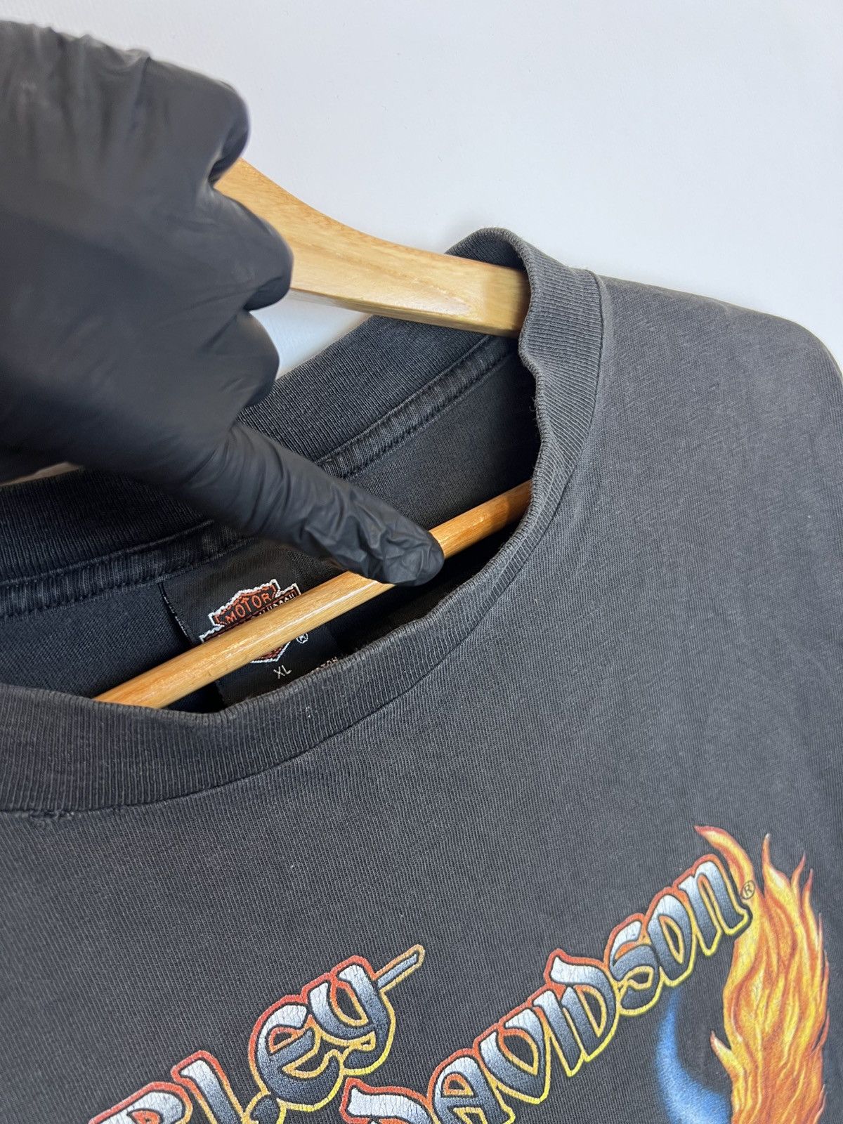 Harley Davidson Vintage Harley Davidson 1999 made in USA Seoul korea t shirt Size US XL / EU 56 / 4 - 2 Thumbnail