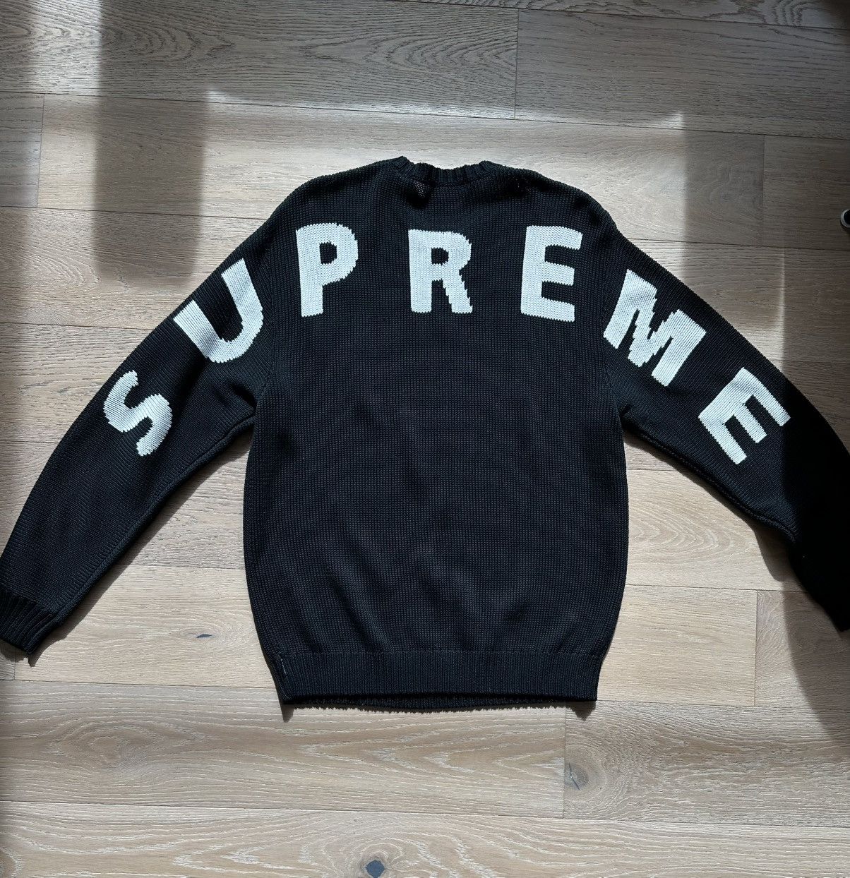 Supreme Supreme Back Logo Sweater SS20 | Grailed