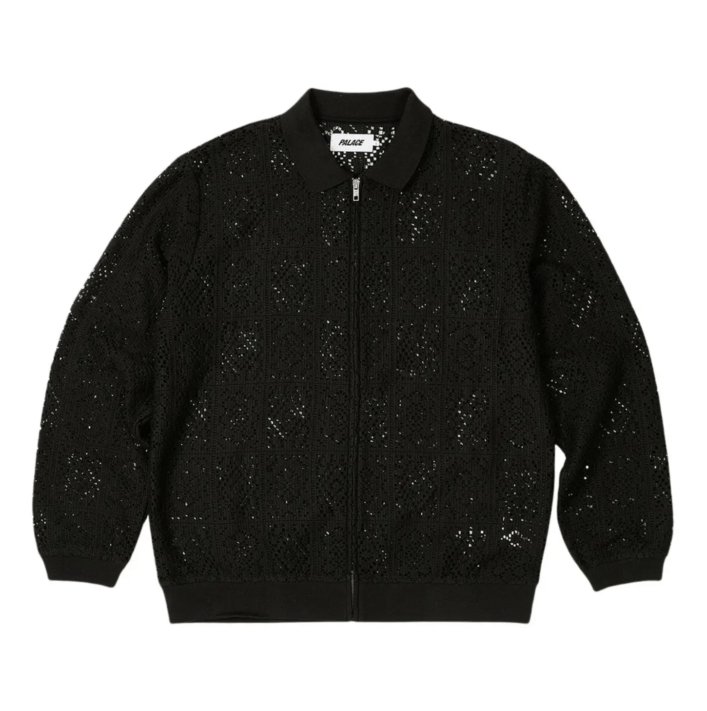 Palace Crochet Zip Long Sleeve Polo Size US M / EU 48-50 / 2 - 1 Thumbnail