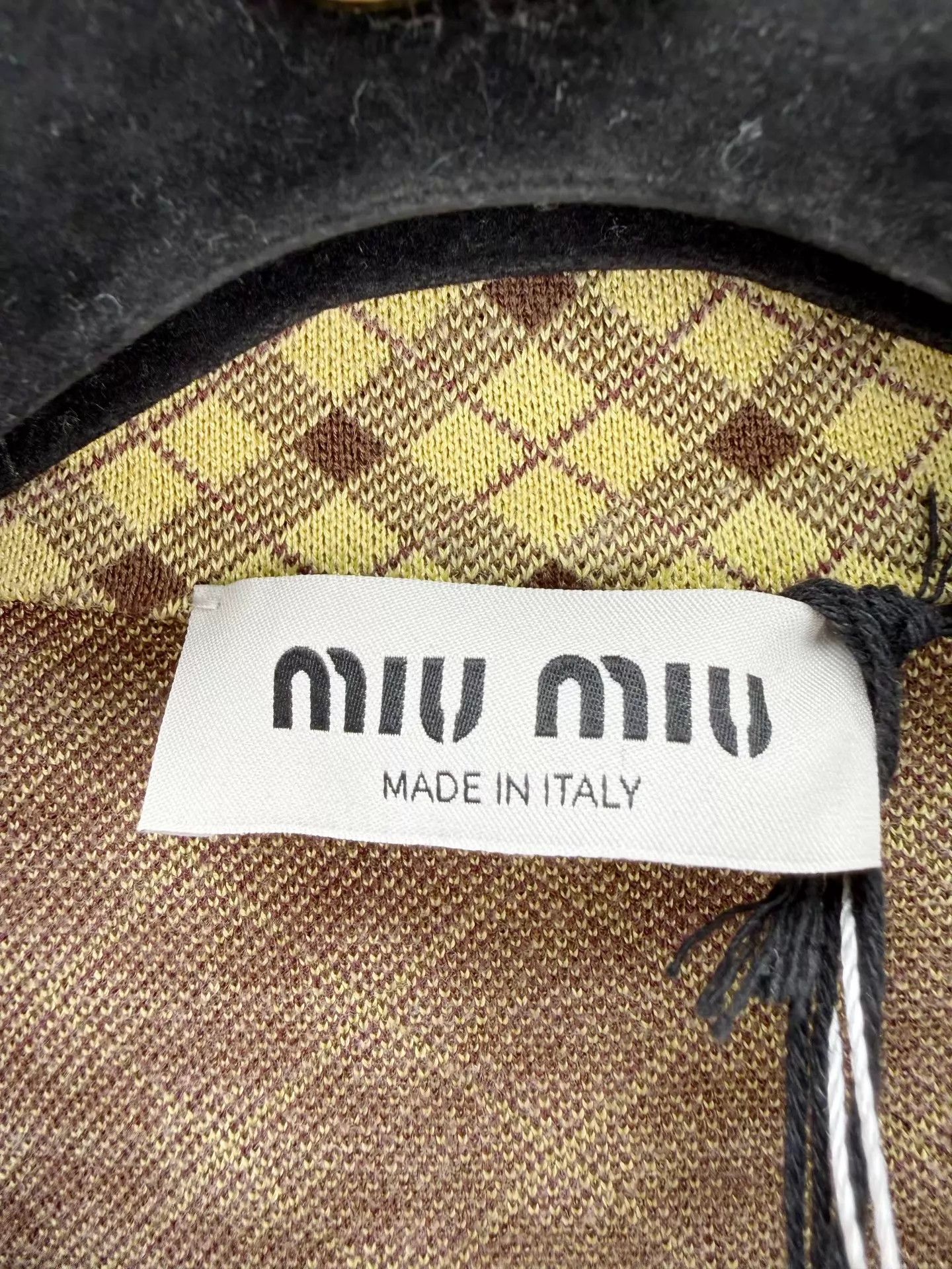 Miu Miu MIU MIU Checkered Short Sleeve Polo Shirt 42 NEW With Tags Size M / US 6-8 / IT 42-44 - 4 Thumbnail