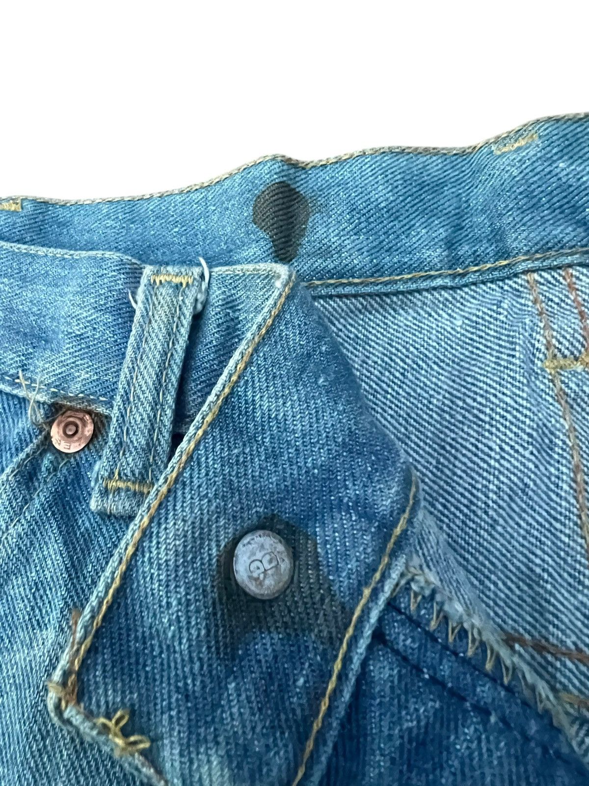 Lee Vintage 70s 80s Lee Riders Faded Dirty Mud Denim Jeans Size US 34 / EU 50 - 6 Thumbnail