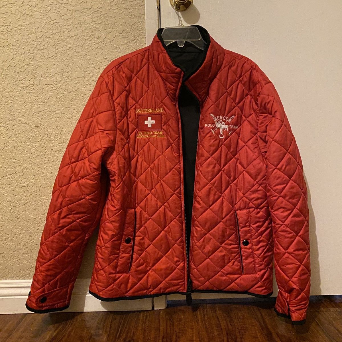 image of Polo Ralph Laurent 2008 Switzerland Mercer Cup Polo Team in Red, Men's (Size Large)