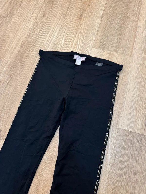H&M × Versace Versace x H&M leggings crystals black gold size 38 M Size 30" / US 8 / IT 44 - 4 Thumbnail