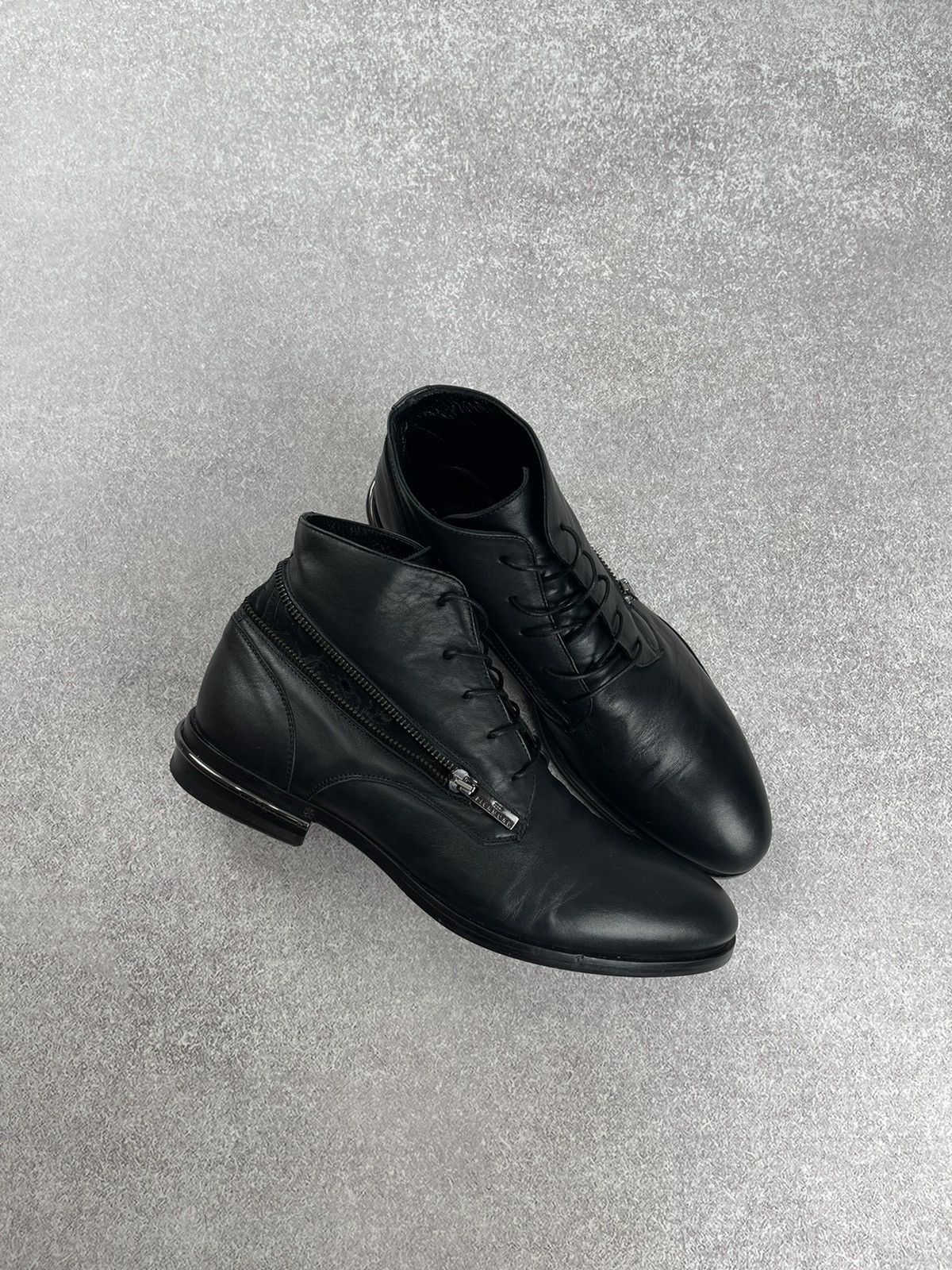 John Richmond John Richmond Black Leather Boots Size 41 Size US 8 / EU 41 - 3 Thumbnail
