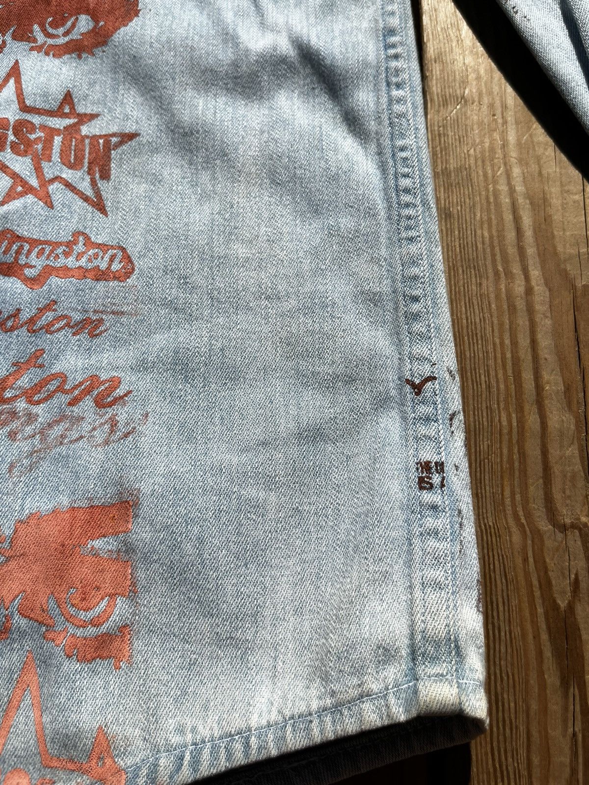 Japanese Brand Up/Cycled Denim Dead Klansman/Pornstar Button Up Shirt Size US L / EU 52-54 / 3 - 12 Thumbnail