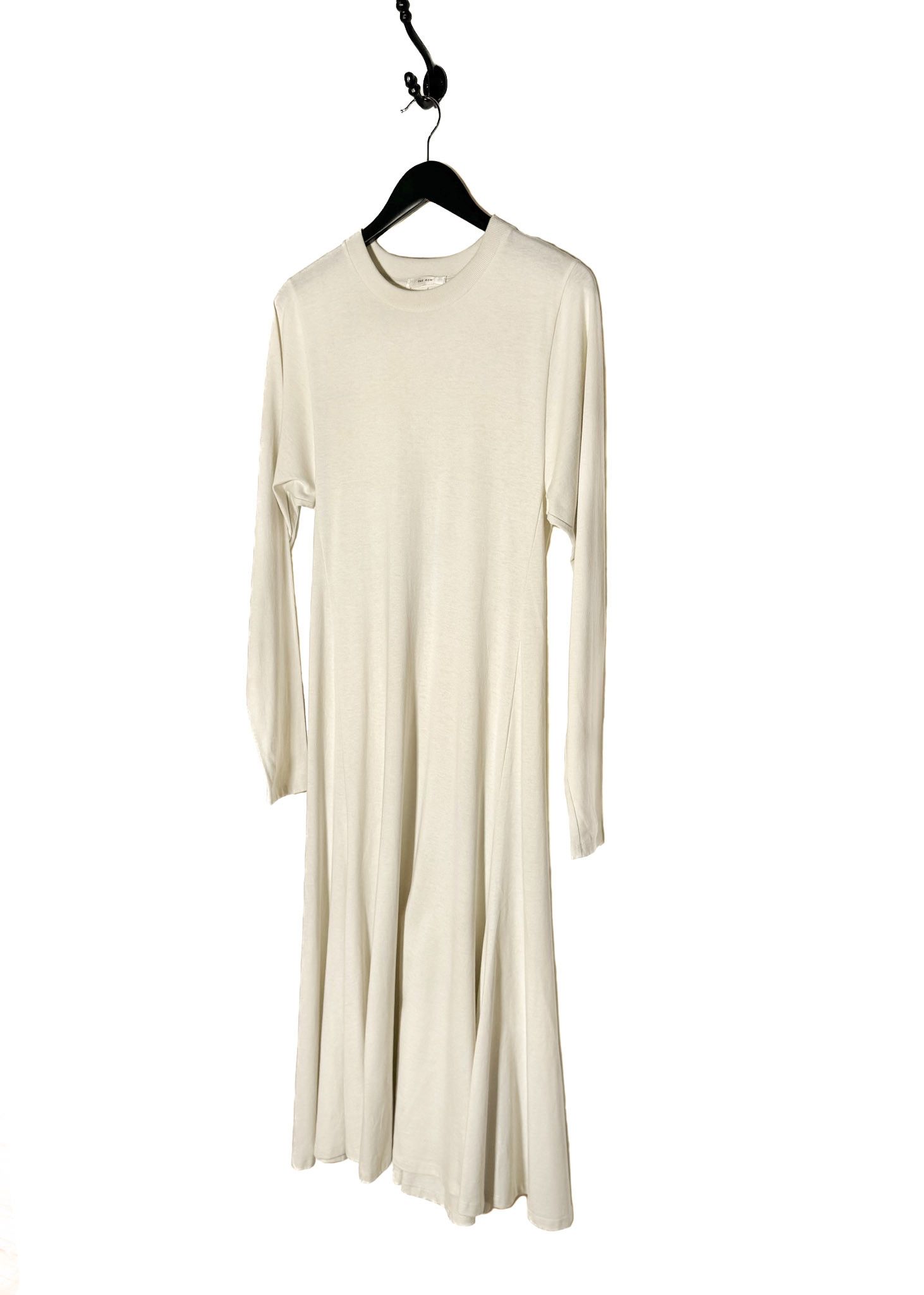 The Row The Row Ivory Gentwood Long Sleeve A-Line Jersey Midi Dress Size XS / US 0-2 / IT 36-38 - 2 Thumbnail