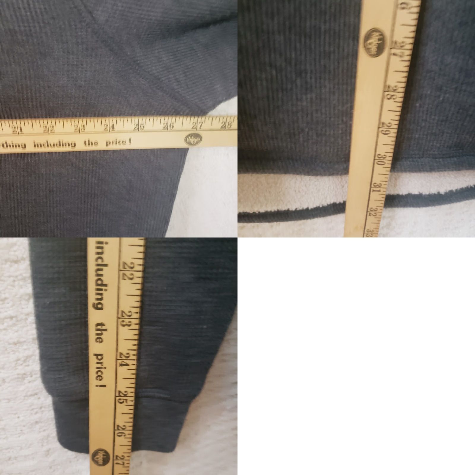 Lee Lee Men’s XXL Sweater Sherpa Lined Henley Gray Thermal Outdoor Warm Workwear Casual Knit Shirt Jumper 2XL Regular Mens Size US XXL / EU 58 / 5 - 10 Thumbnail