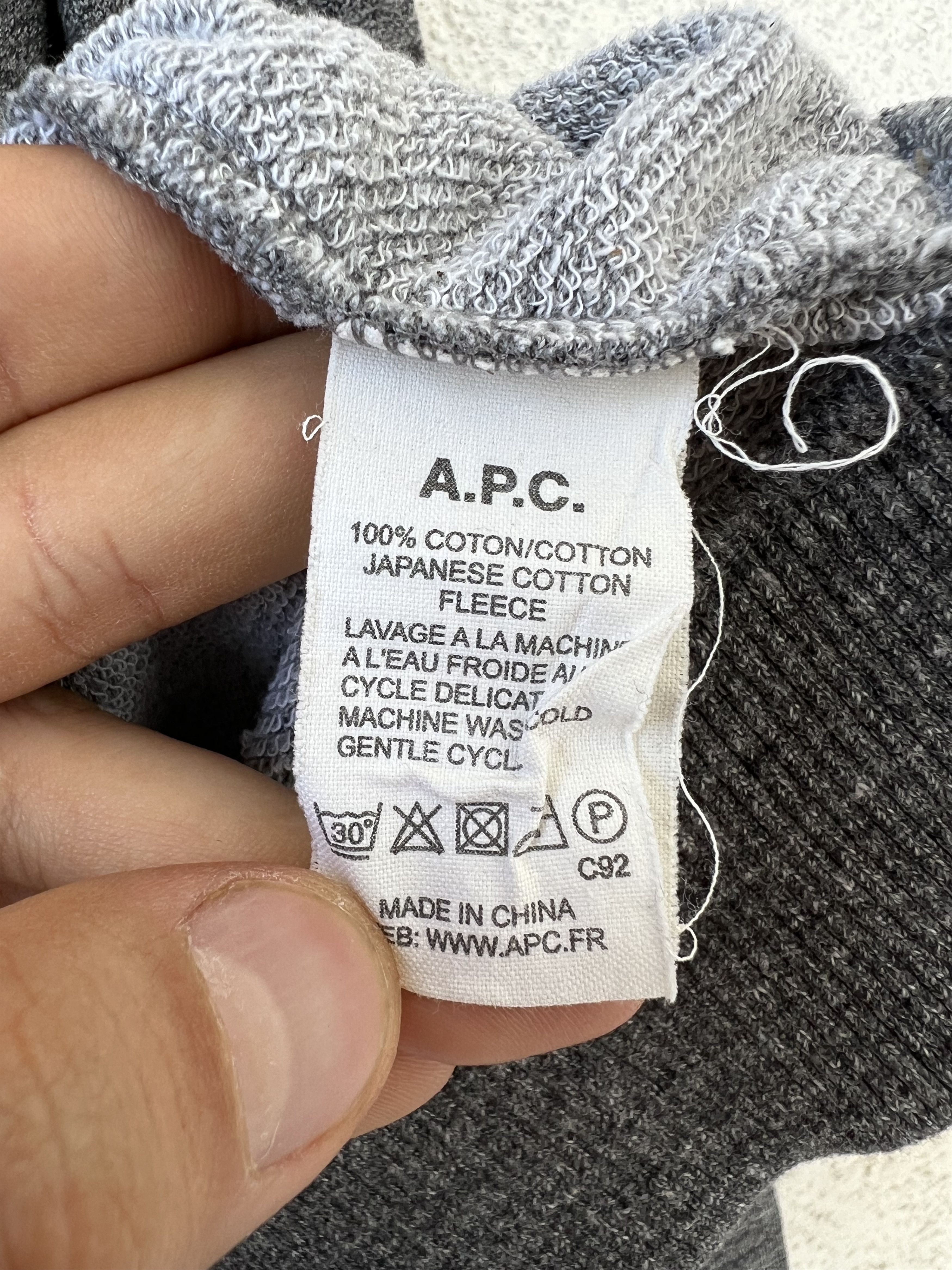 A.P.C. A.P.C. Zip Hoodie L Size US L / EU 52-54 / 3 - 4 Thumbnail