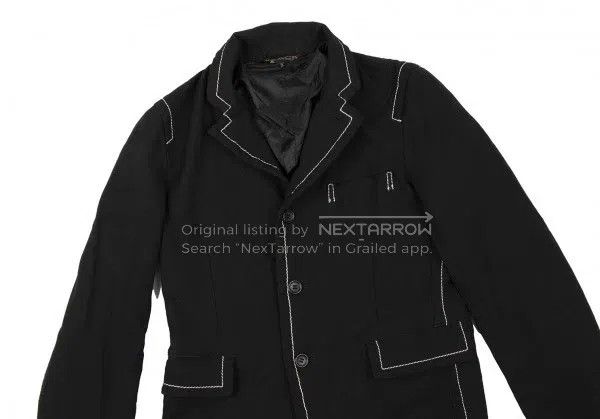 Comme des Garcons Comme des Garcons Black Retro Stitched Blazer Size S / US 4 / IT 40 - 4 Thumbnail