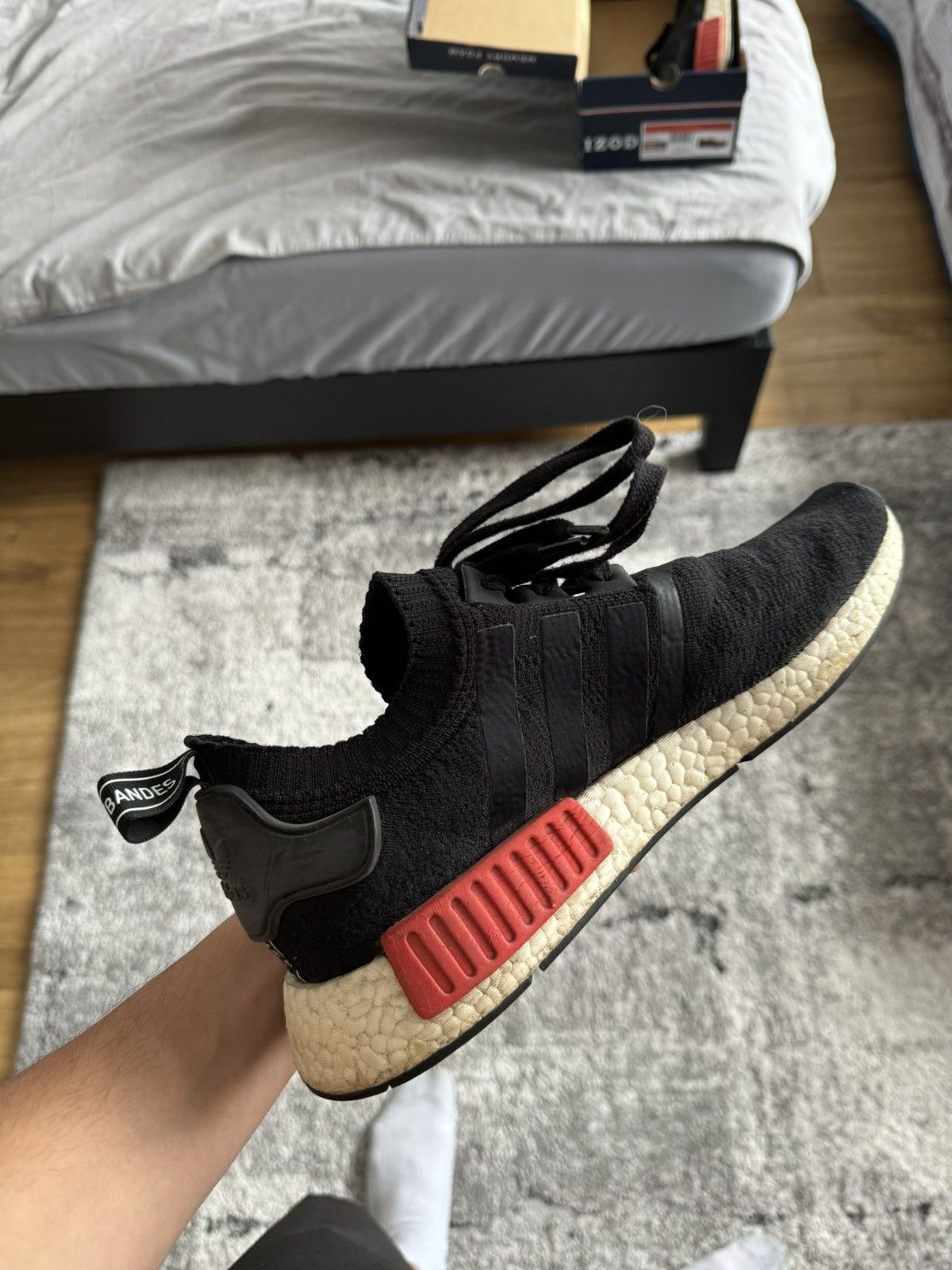 Adidas Adidas NMD R1 Black OG Sneakers Size US 10.5 / EU 43-44 - 6 Thumbnail