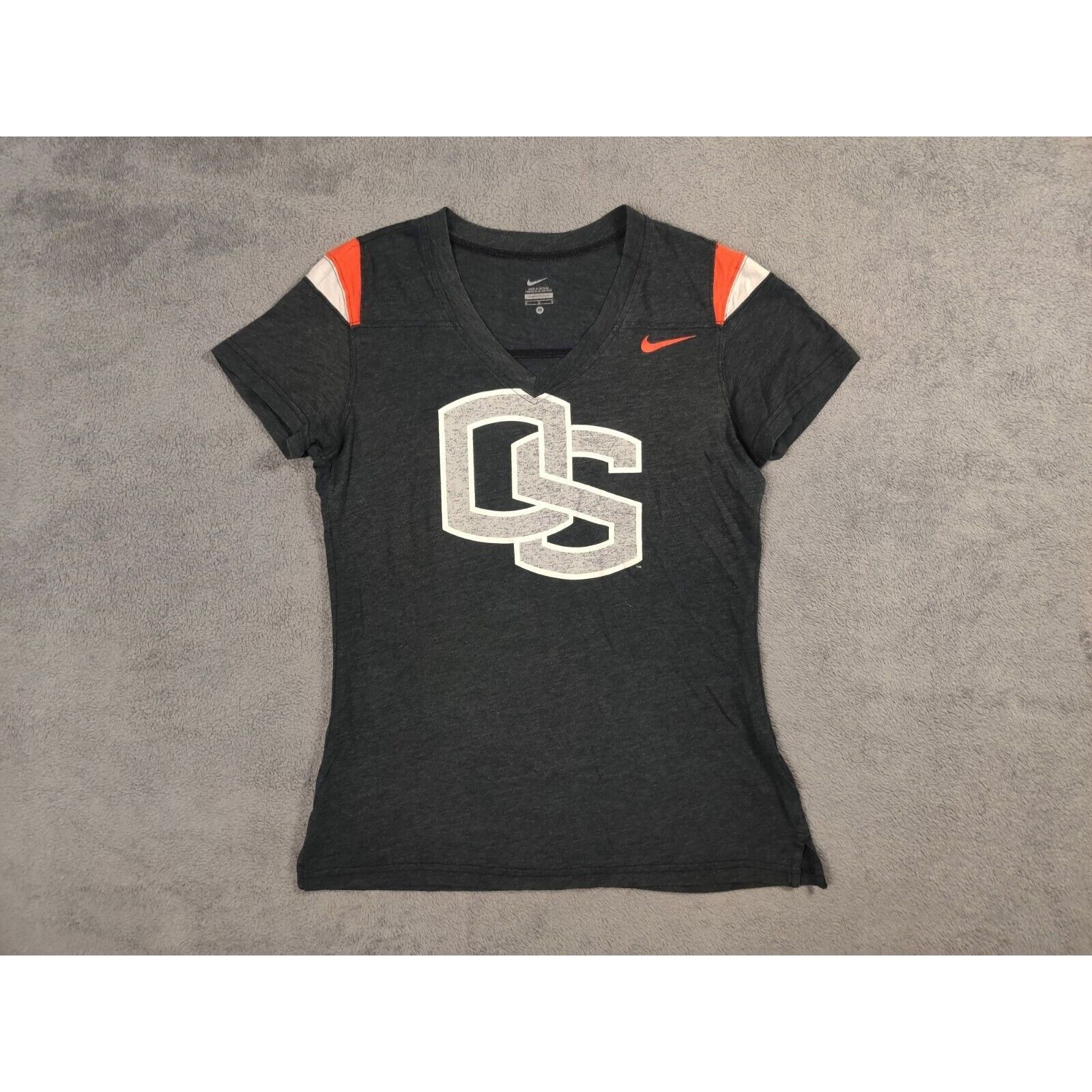 Nike Oregon State Shirt Adult Womens Medium Gray Orange Ducks Size M / US 6-8 / IT 42-44 - 1 Thumbnail