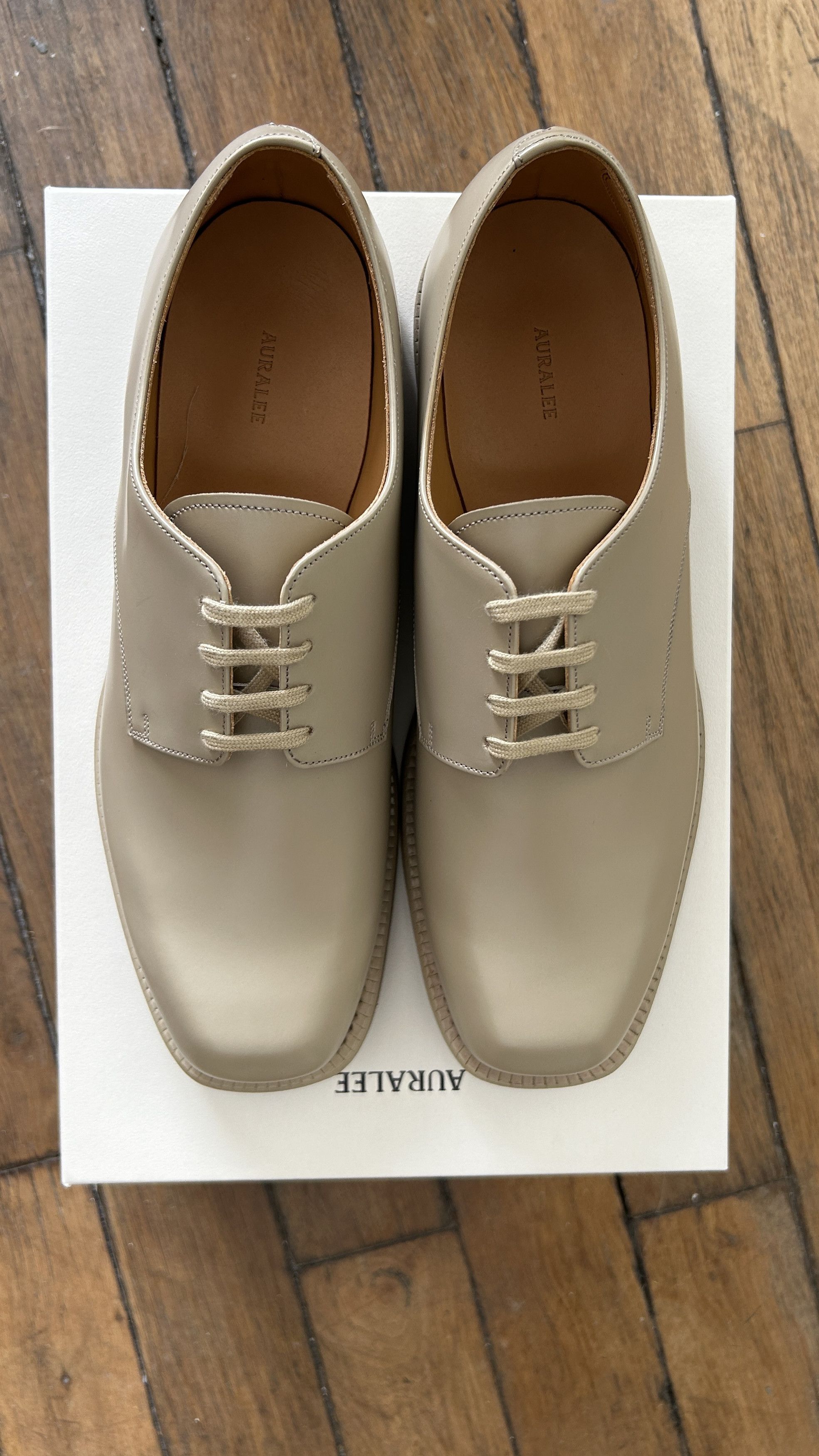 Auralee aa . 8 . BNWB . LEATHER SHOES . A20SS01FC Size US 8 / EU 41 - 8 Thumbnail