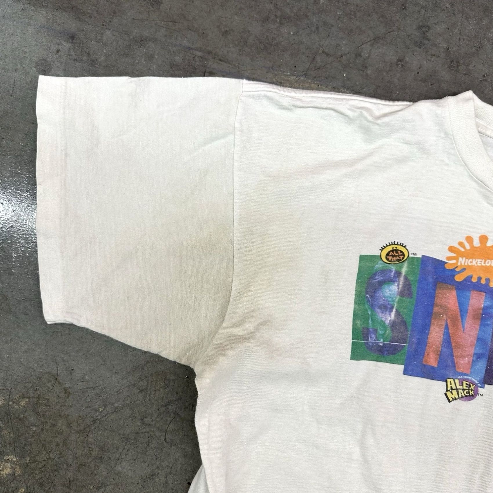 Nickelodeon VINTAGE Nickelodeon Saturday Night Snick Distressed Graphic T Shirt XL White Men Size US XL / EU 56 / 4 - 3 Thumbnail