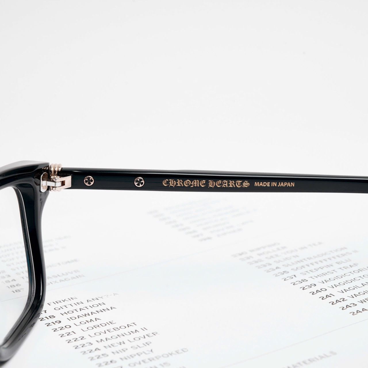 Chrome Hearts CHROME HEARTS LITTLE DINGER BLACK/ 18KGP GLASSES Size ONE SIZE - 4 Thumbnail