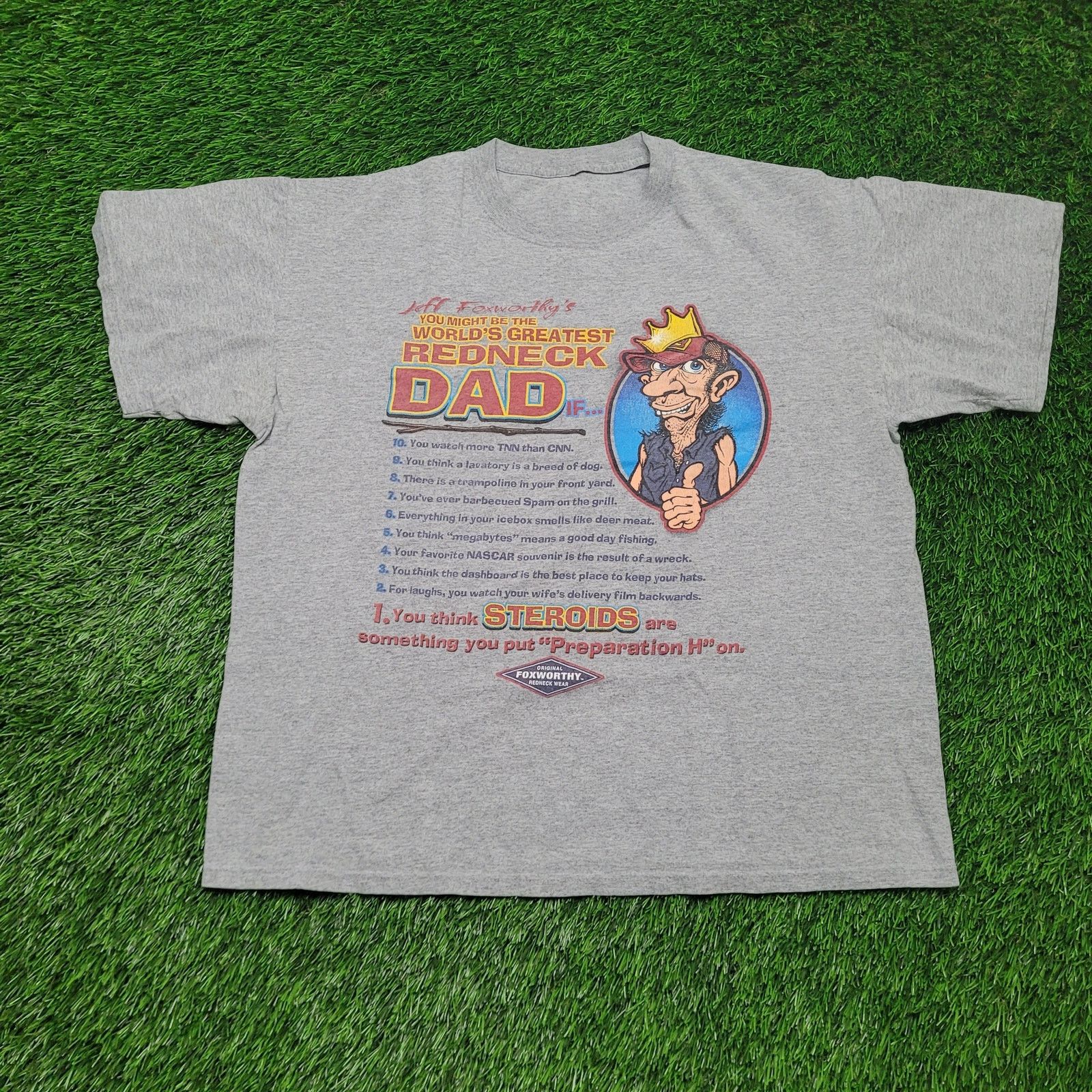 Vintage VTG 90s Jeff Foxworthy T-Shirt L Boxy You Might Be A Redneck Size US L / EU 52-54 / 3 - 1 Thumbnail