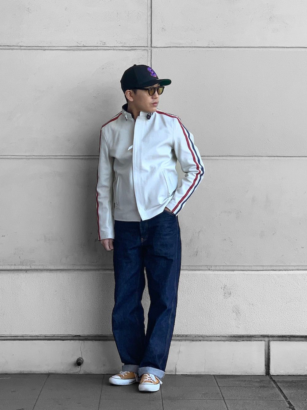 Genuine Leather × Schott 🔥Vintage Schott Classic Sheep Leather Racer Jacket Size US L / EU 52-54 / 3 - 1 Thumbnail