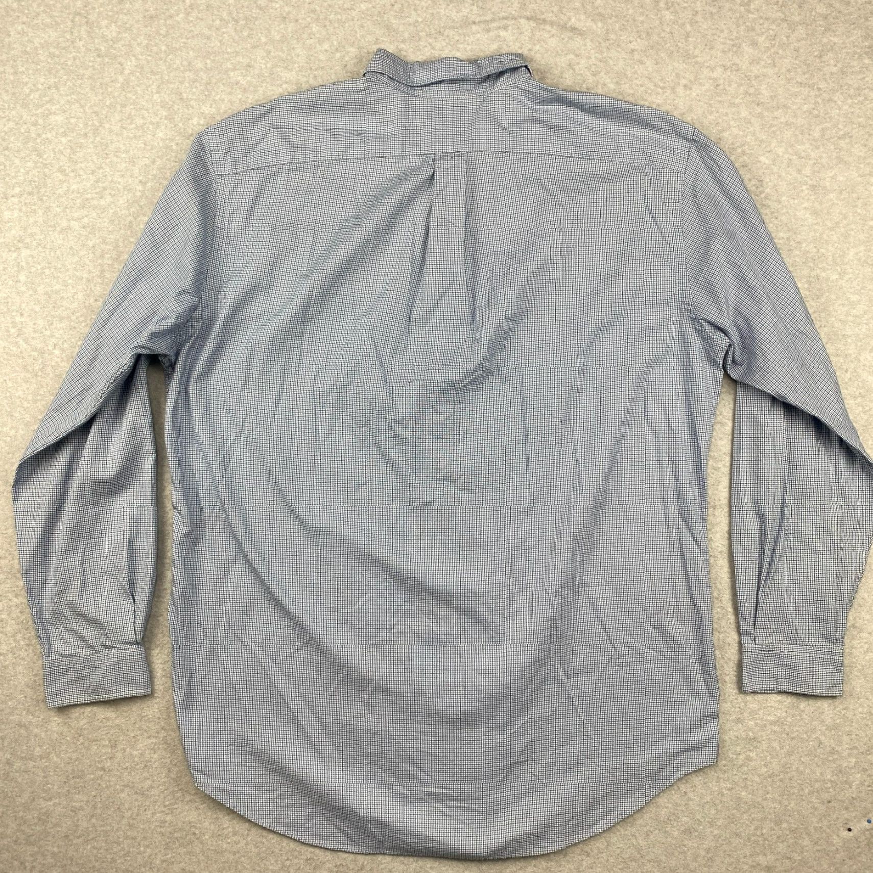 Ralph Lauren Ralph Lauren Button-Down Shirt Men XLT Blue Houndstooth Long Sleeve Classic Fit Button-Up Casual Size US XL / EU 56 / 4 - 5 Thumbnail