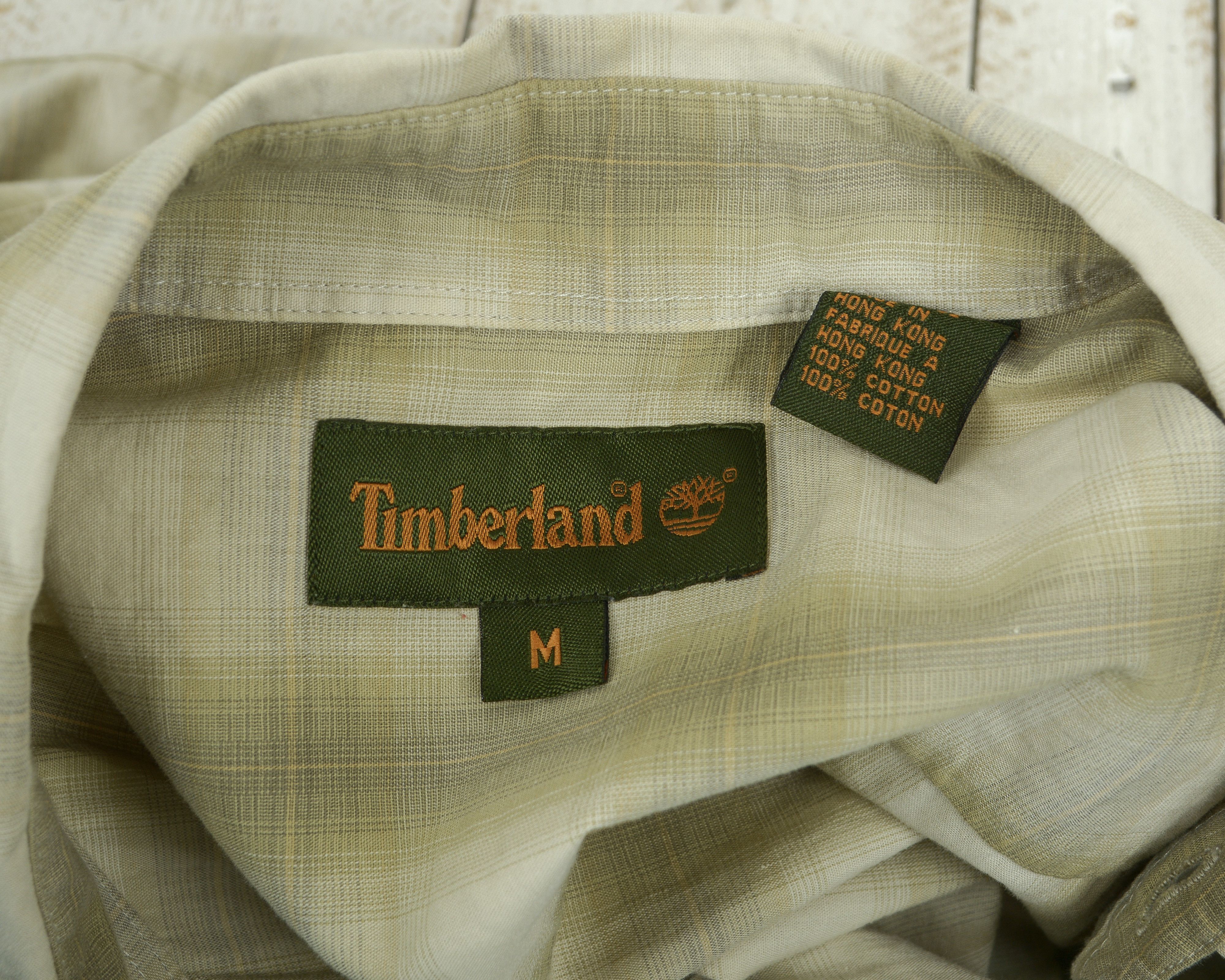 Timberland M Shirt Short Sleeved Button Up Plaid Check Tartan Top Size US M / EU 48-50 / 2 - 5 Thumbnail
